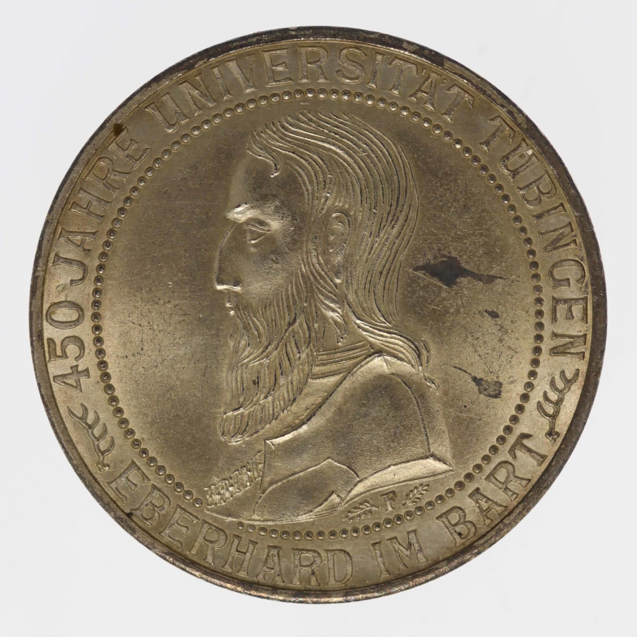 Weimarer Republik 3 Reichsmark 1927 Uni Tübingen