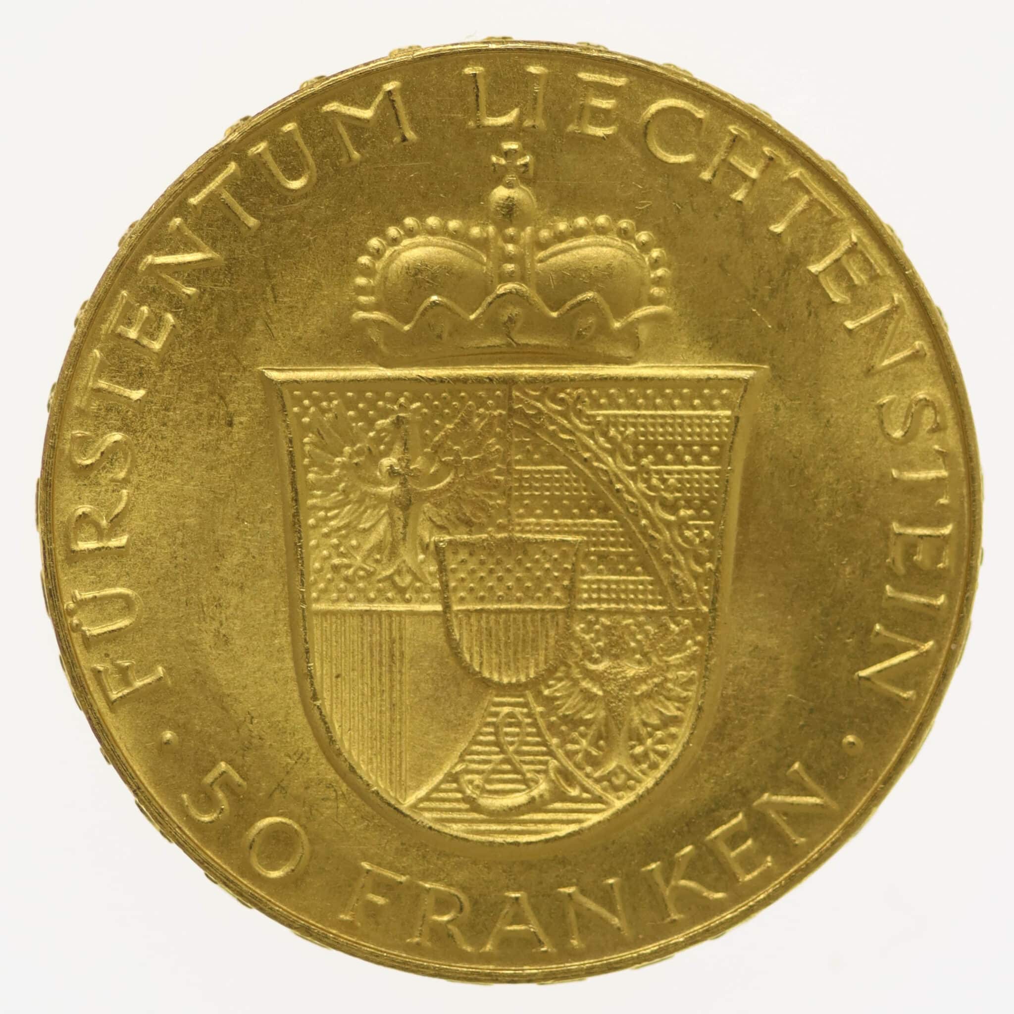Liechtenstein Franz Joseph II. 50 Franken 1956