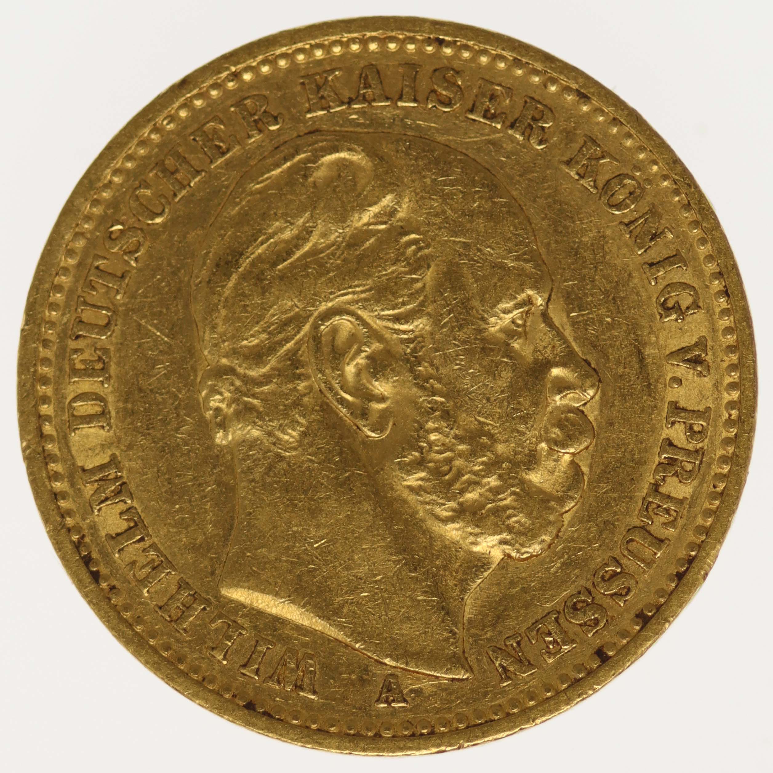 Preussen Wilhelm I. 20 Mark 1888 A