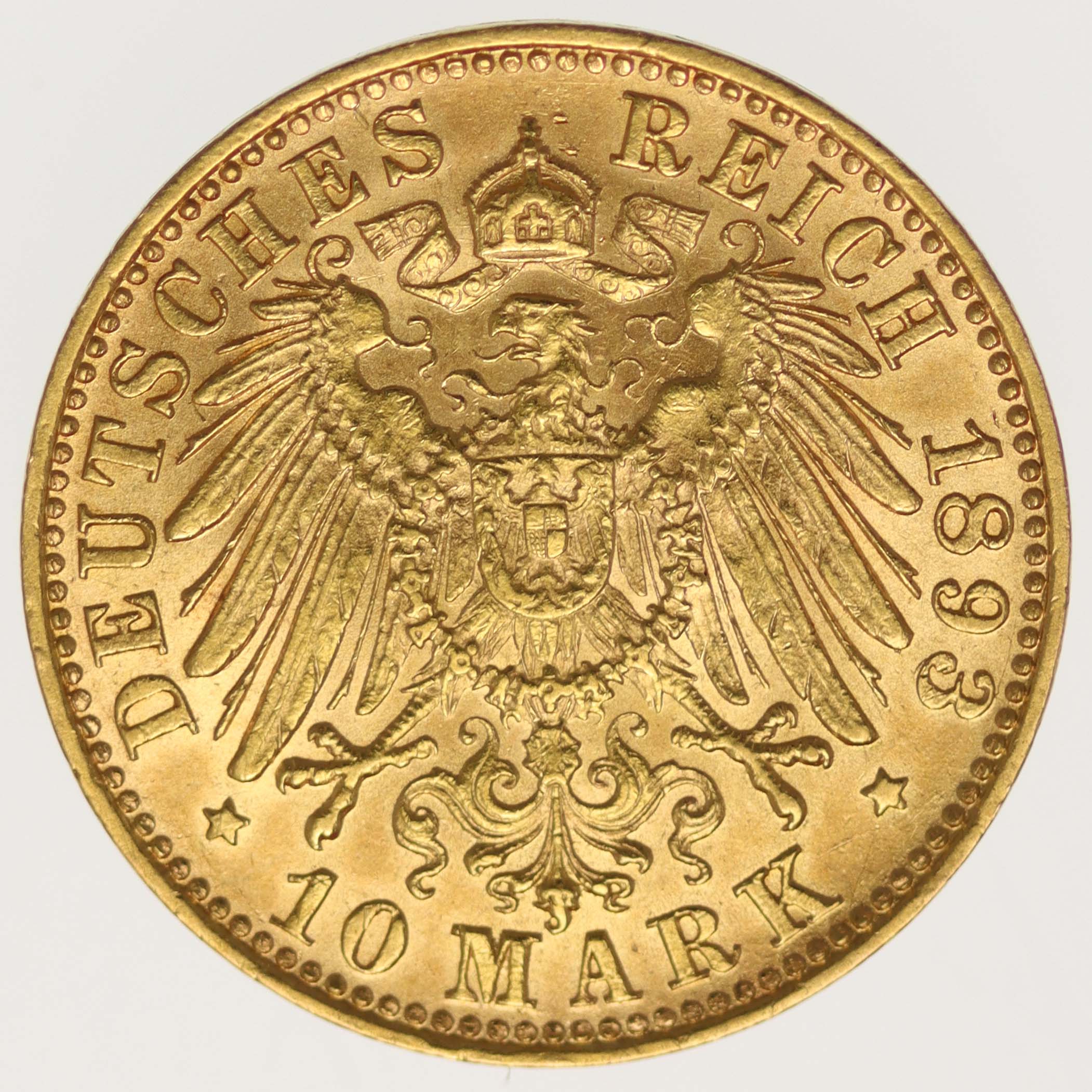Bayern Otto 10 Mark 1893 D