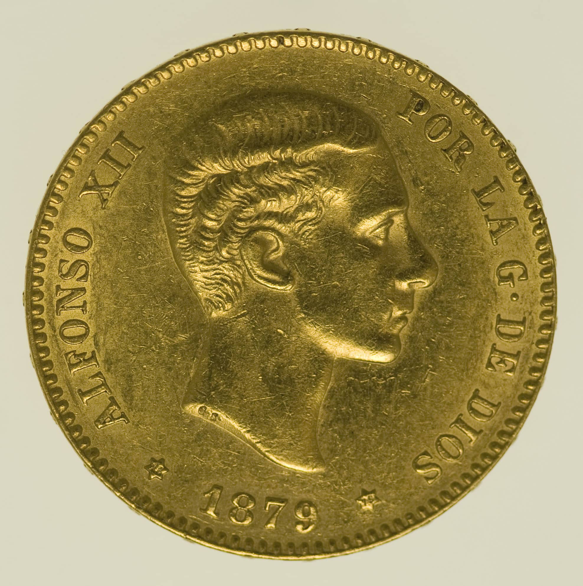 Spanien Alfonso XII. 25 Pesetas 1879 / 18-79