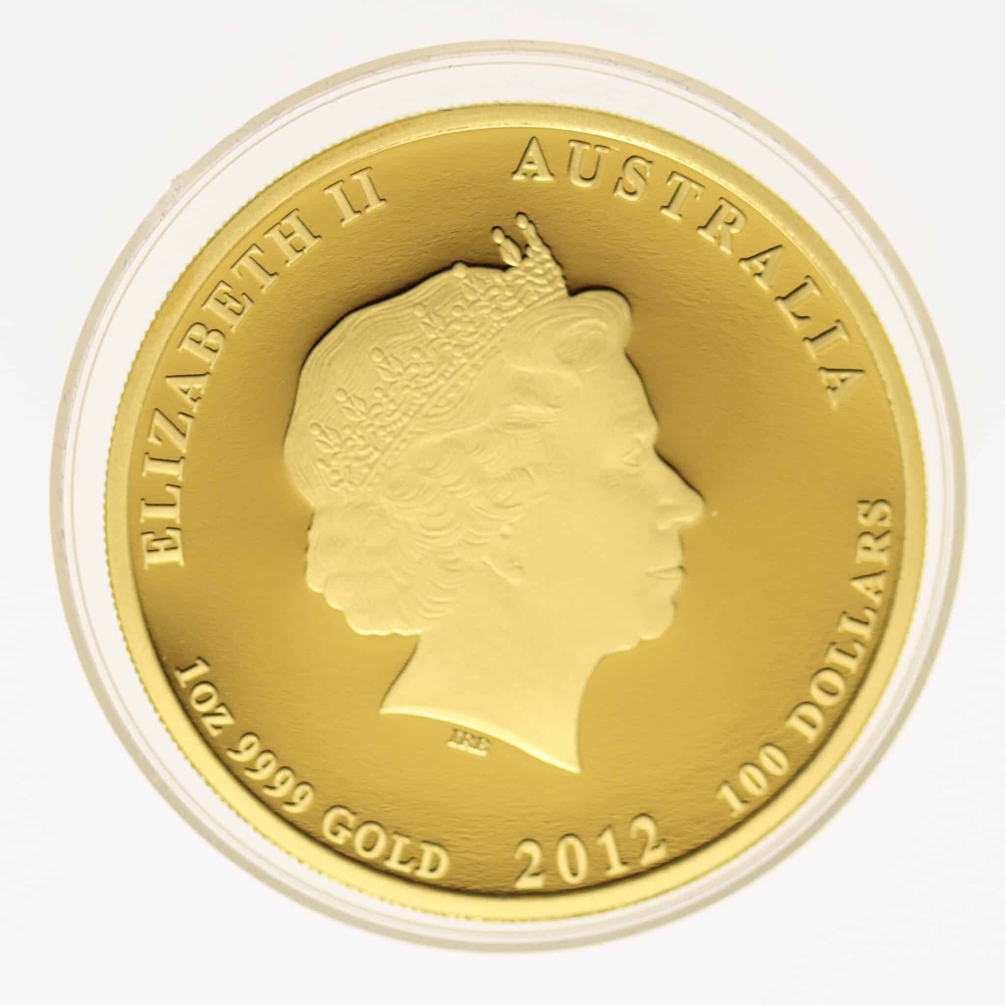 Australien Elisabeth II. 100 Dollars 2012 Lunar II Drache