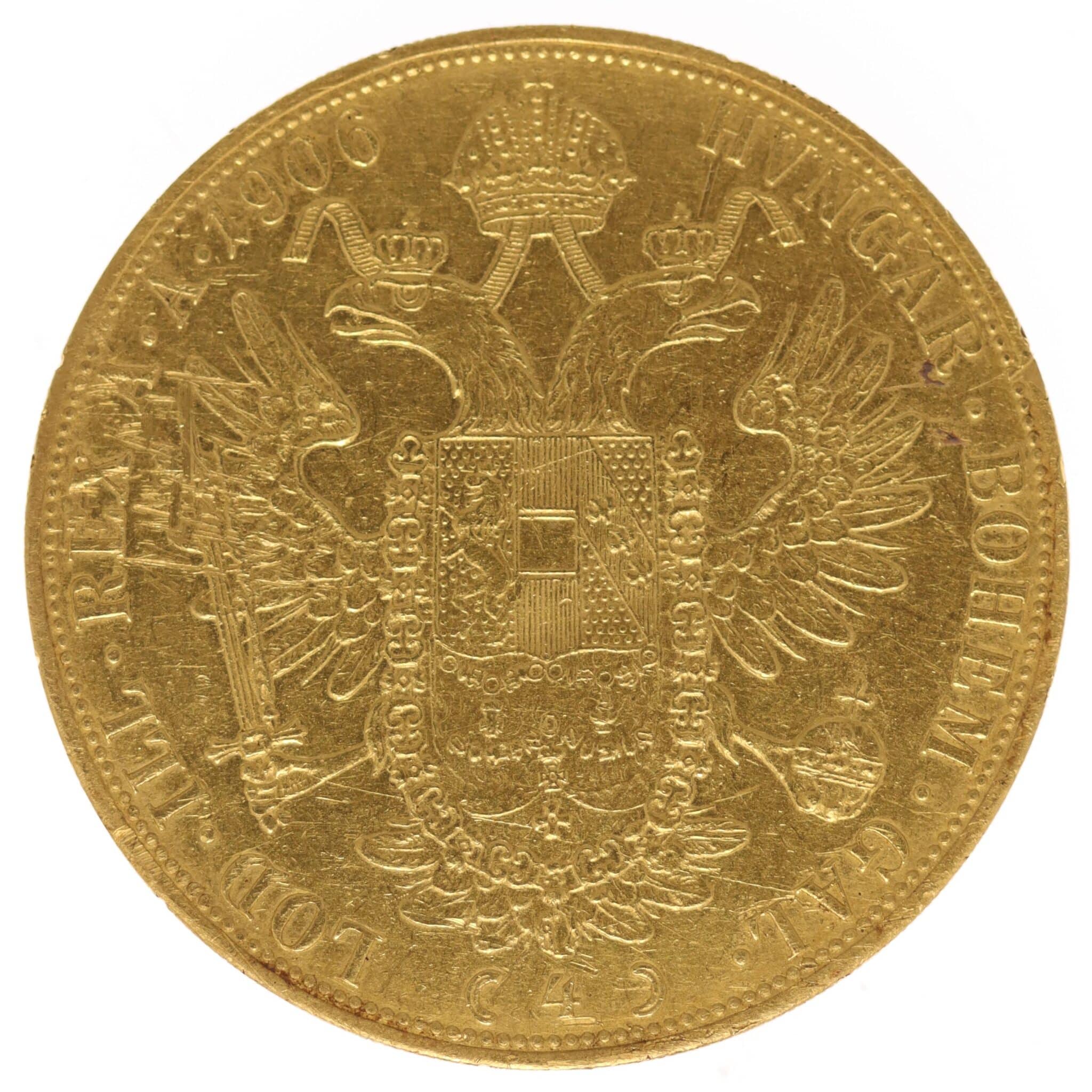 Österreich Kaiserreich Franz Joseph I. 4 Dukaten 1906