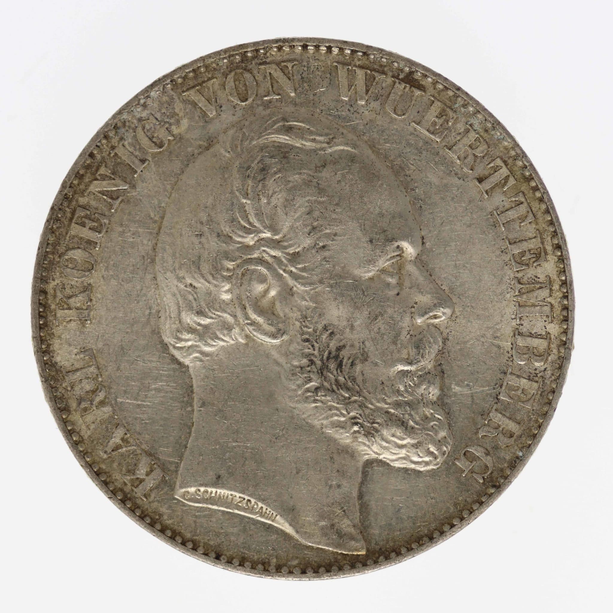 Württemberg Karl Vereinstaler 1867