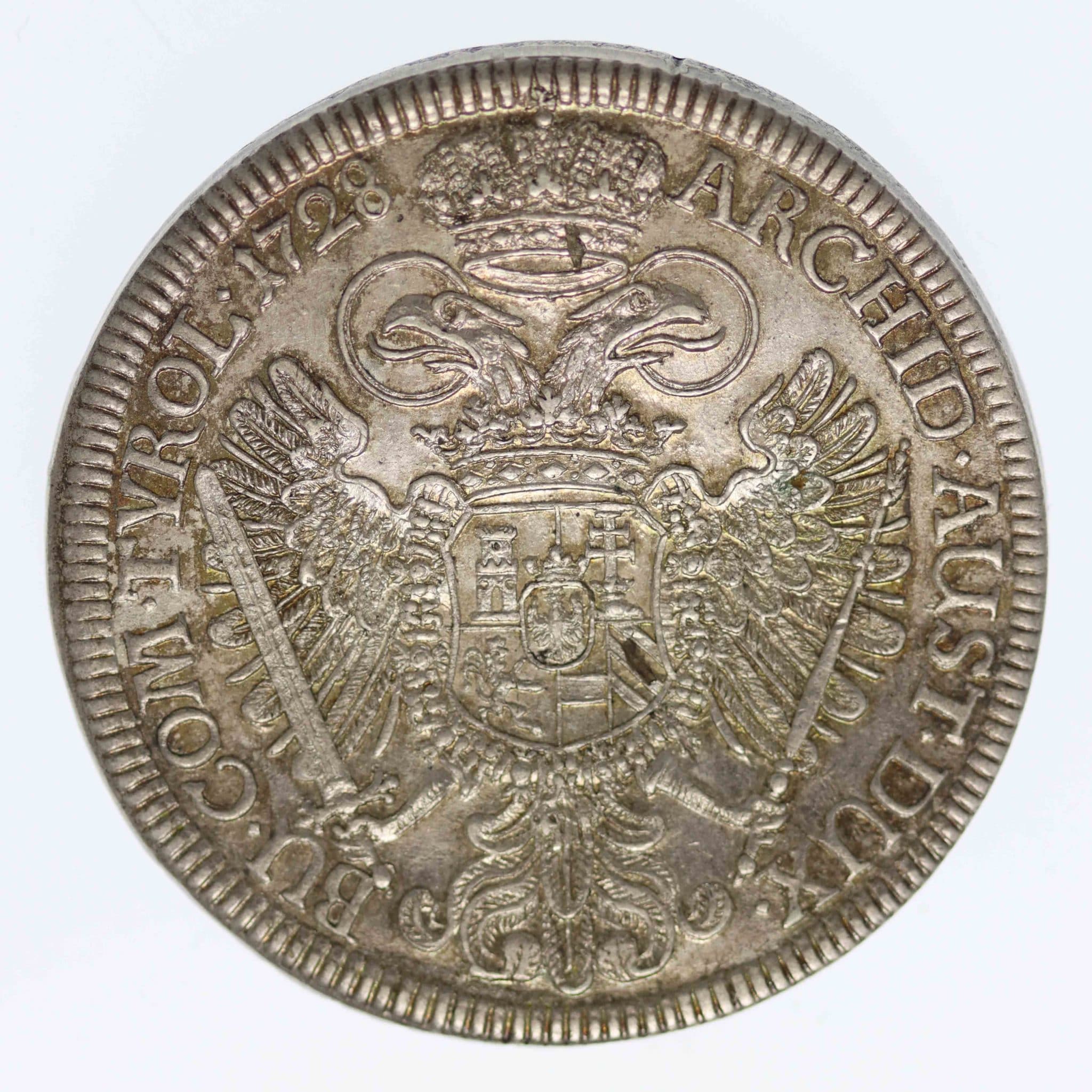 Habsburg Römisch Deutsches Reich Karl VI. Reichstaler 1728