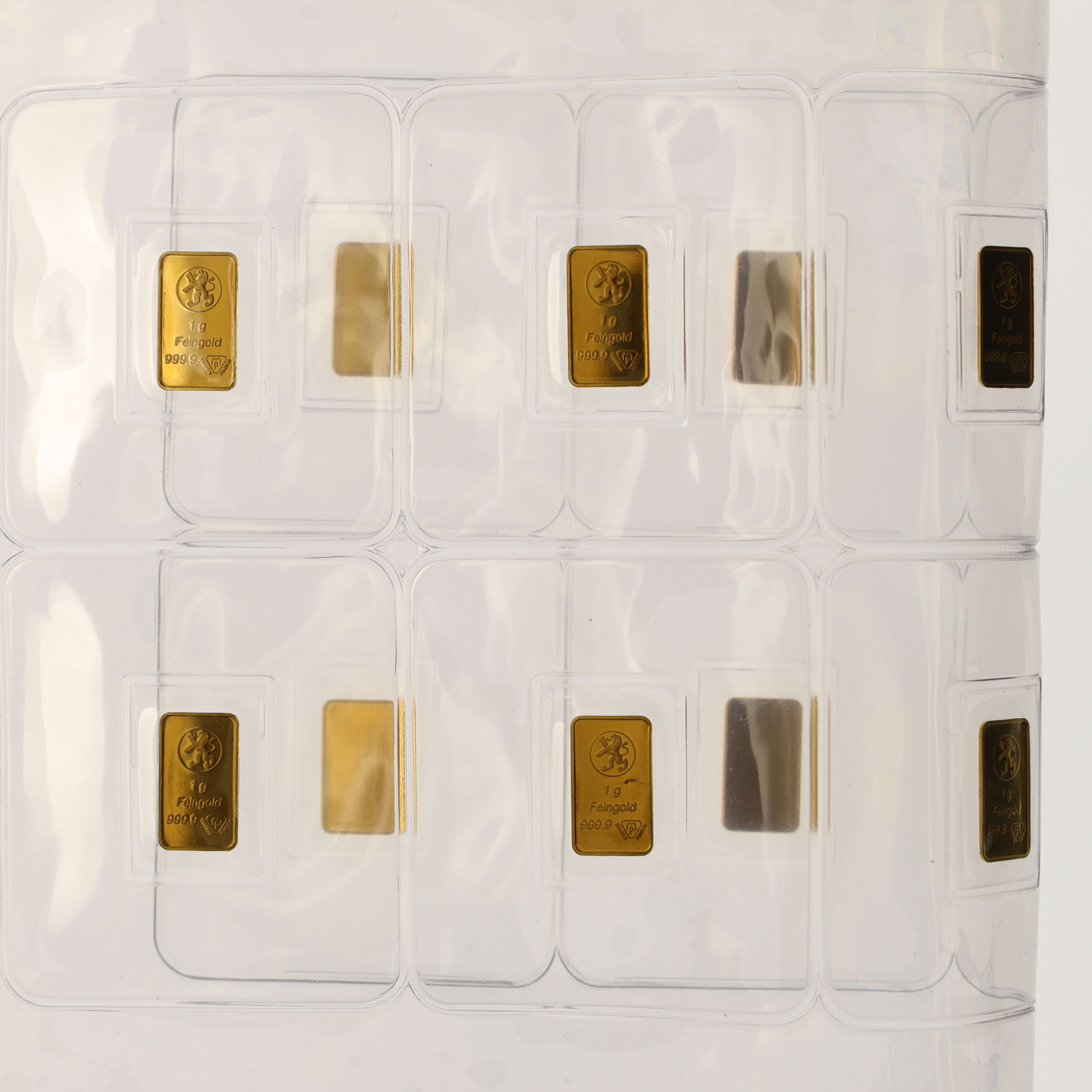 Goldbarren 1 Gramm MP für Bank Leu