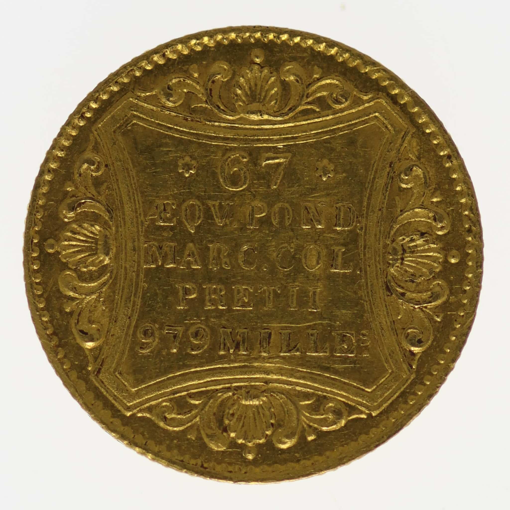 Hamburg Stadt Dukat 1857