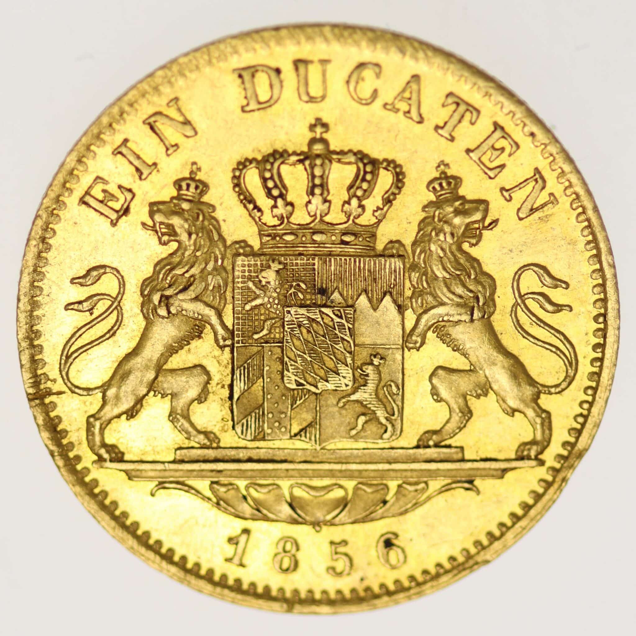 Bayern Maximilian II. Dukat 1856