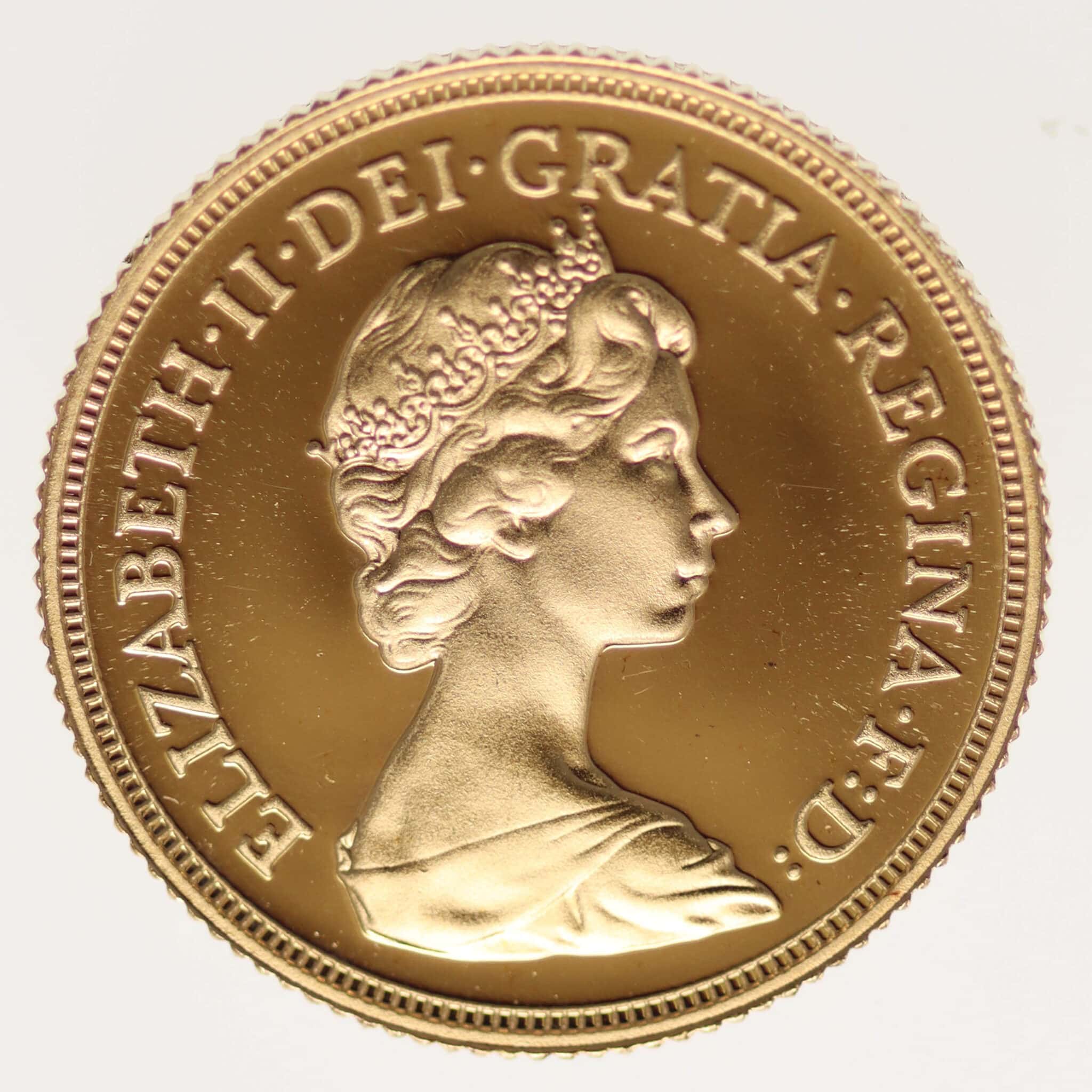 Großbritannien Elisabeth II. Sovereign 1981 proof