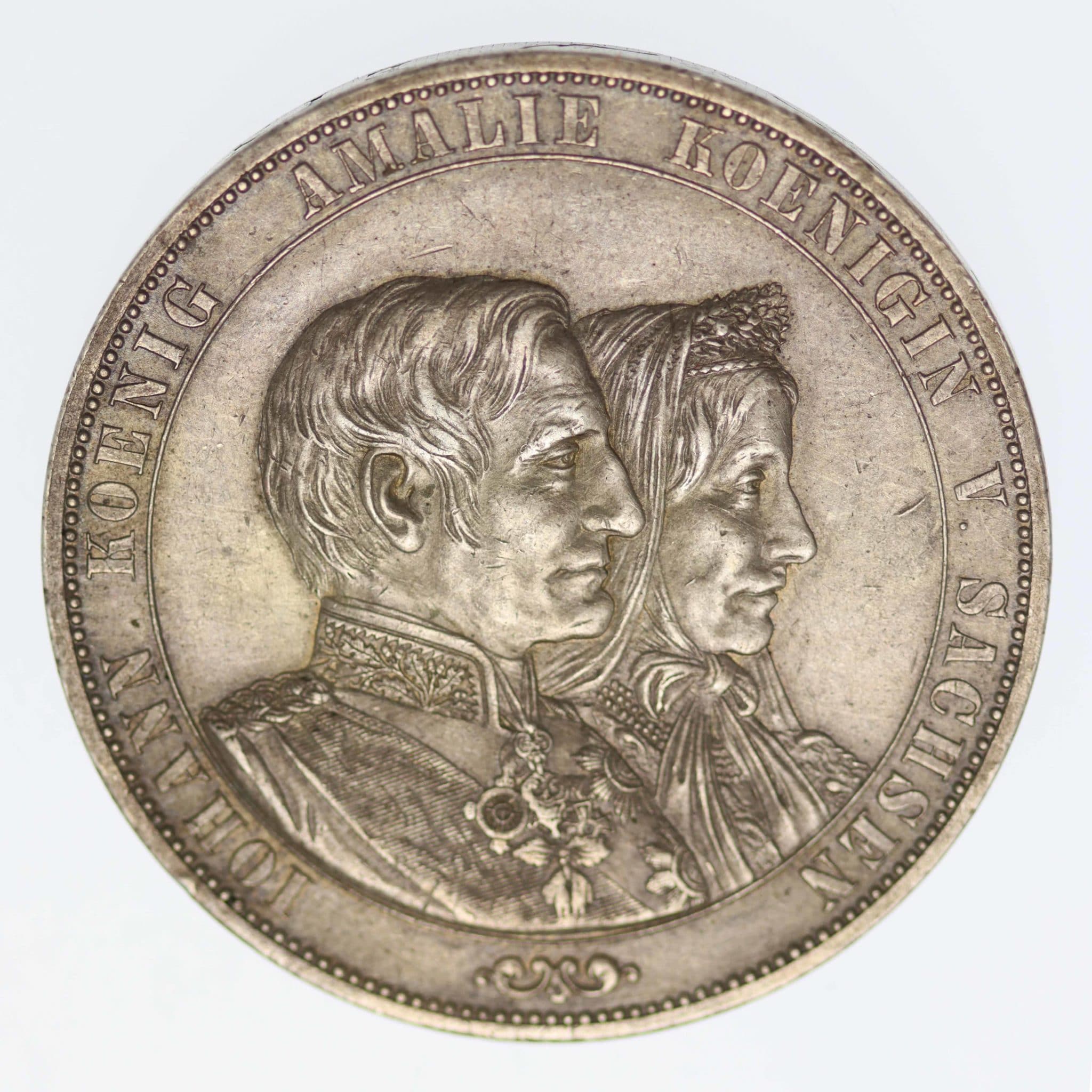Sachsen Johann Doppeltaler 1872