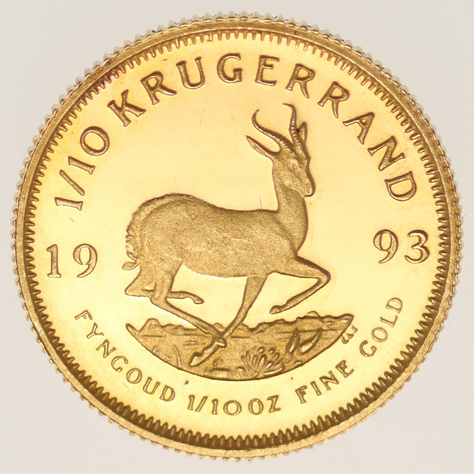 Südafrika Krügerrand 1/10 Unze 1993 proof
