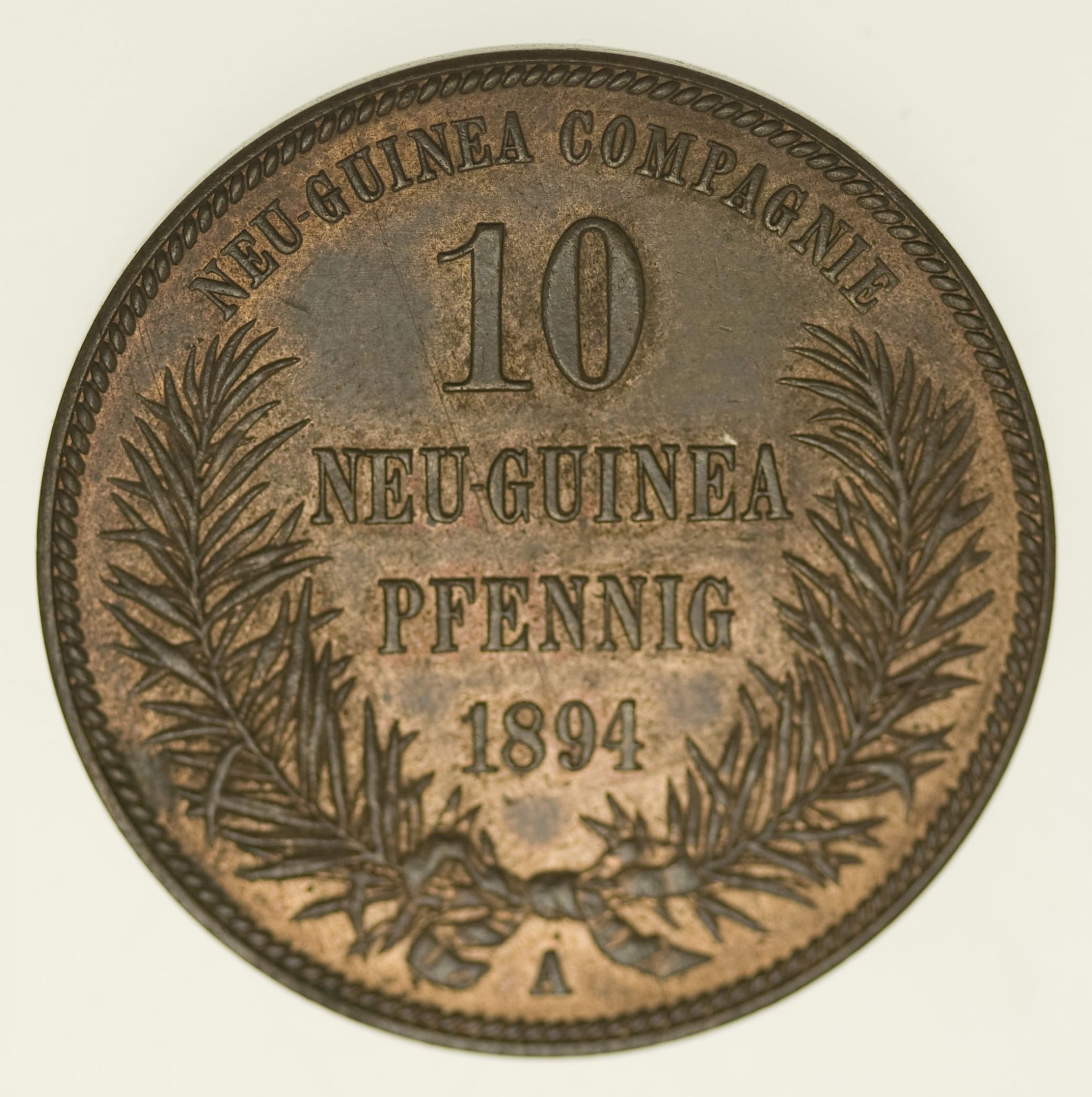 Deutsch Neu Guinea Wilhelm II. 10 Pfennig 1894
