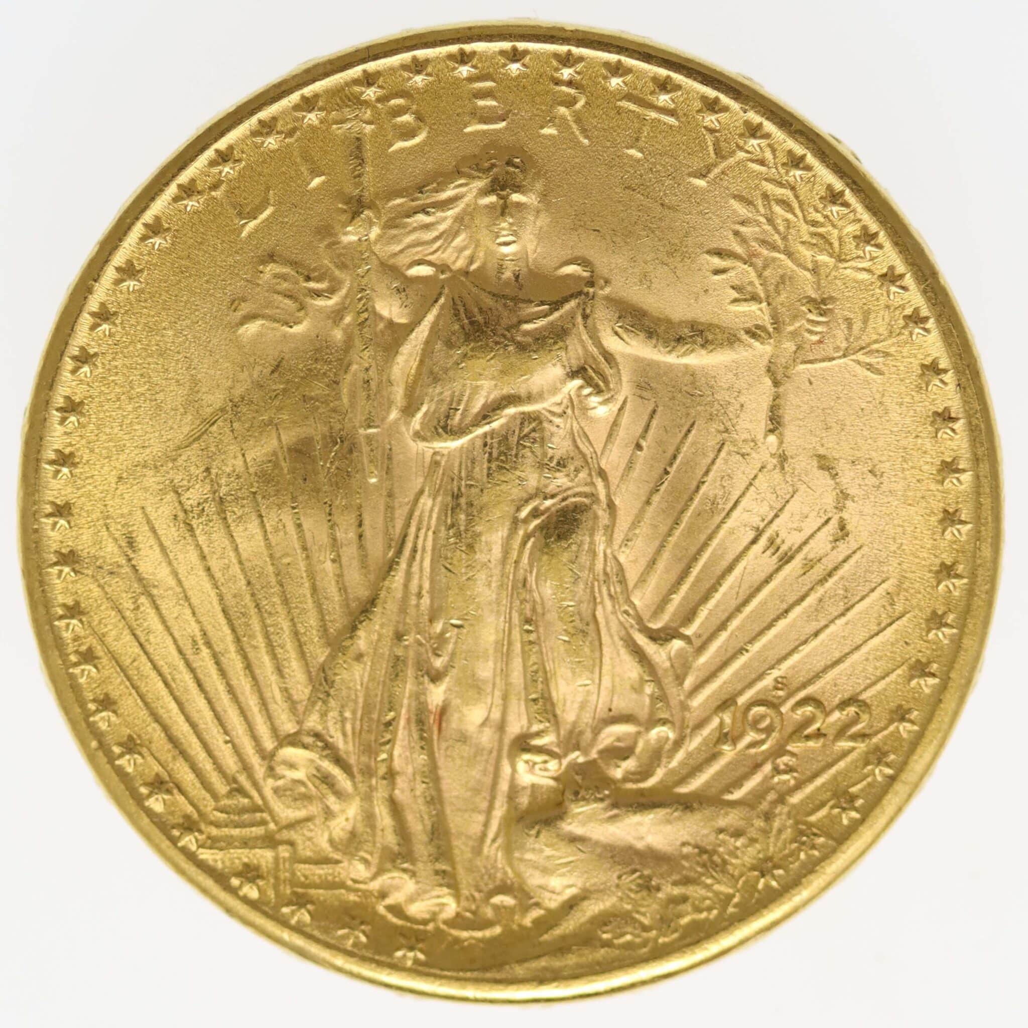 USA 20 Dollars 1922 S Statue
