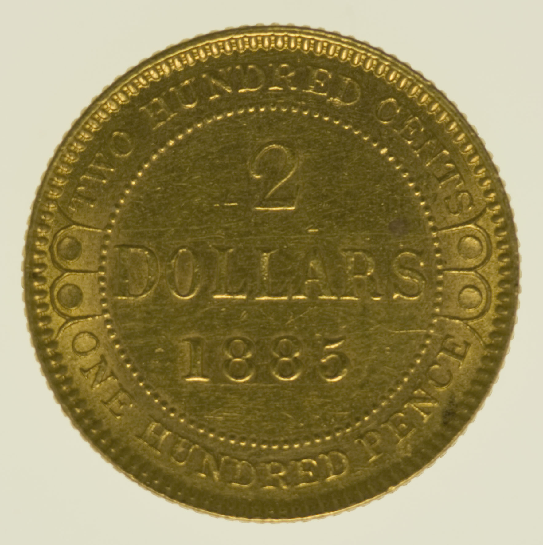 Kanada Neufundland Victoria 2 Dollars 1885