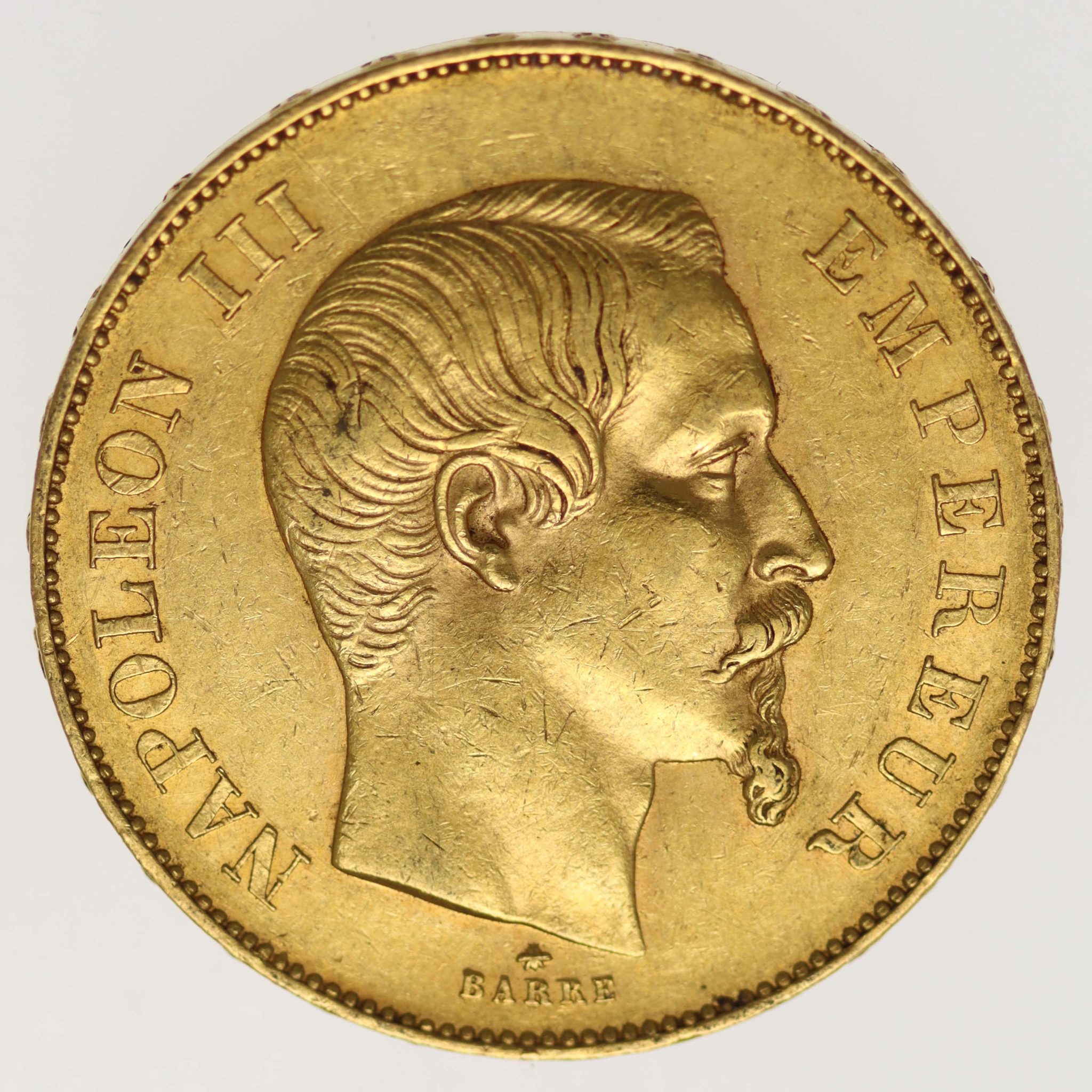 Frankreich Napoleon III. 50 Francs 1855 BB