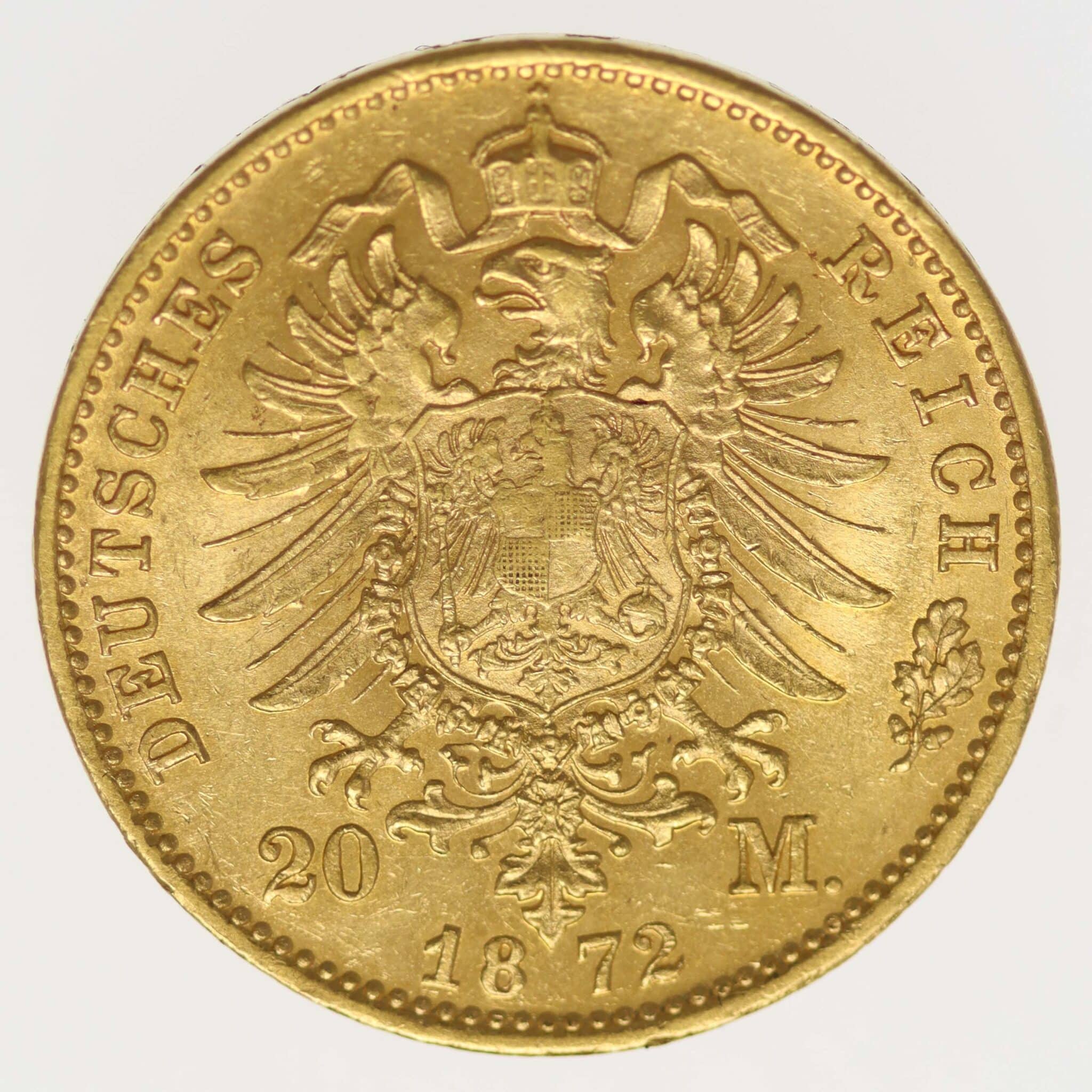 Bayern Ludwig II. 20 Mark 1872