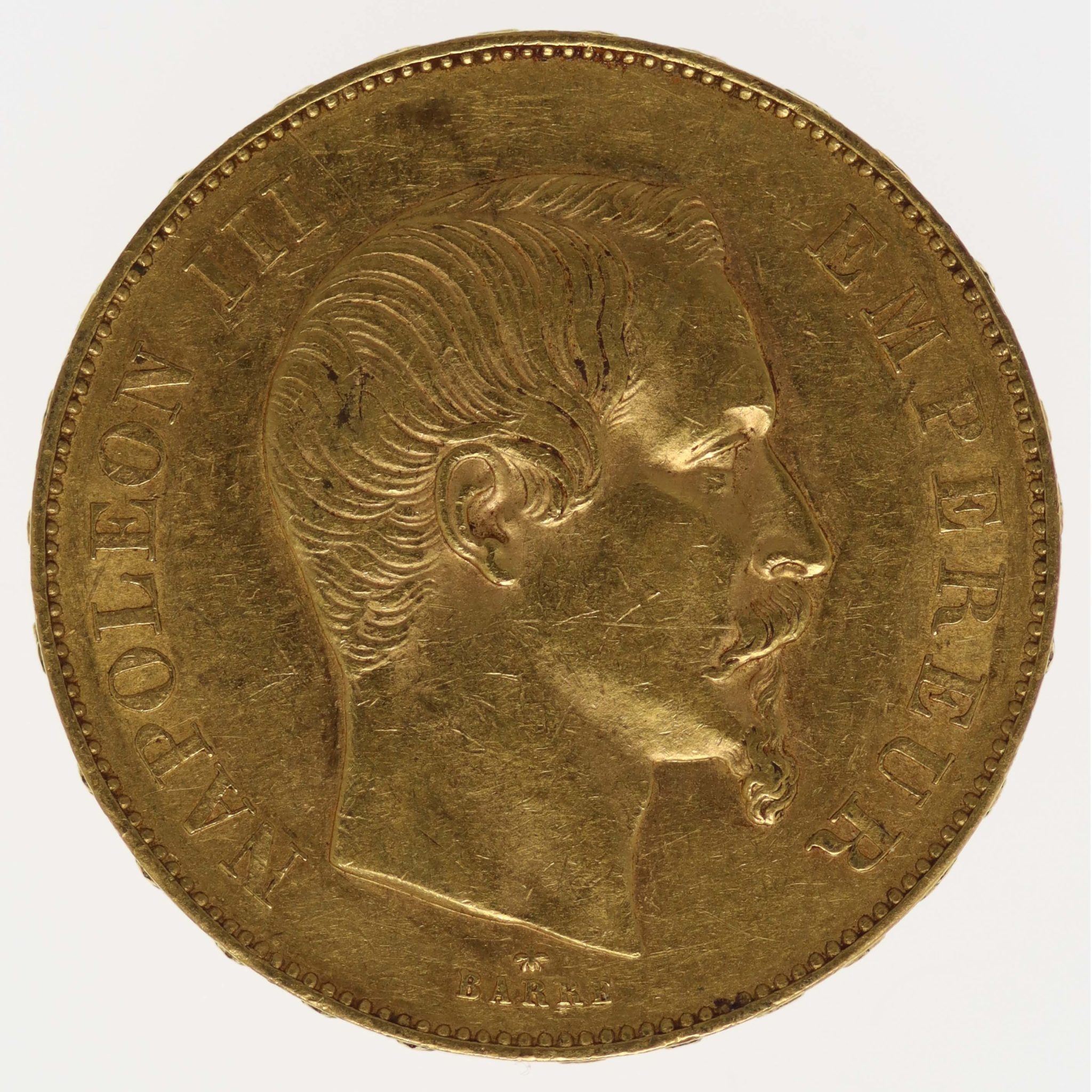 Frankreich Napoleon III. 50 Francs 1855 BB