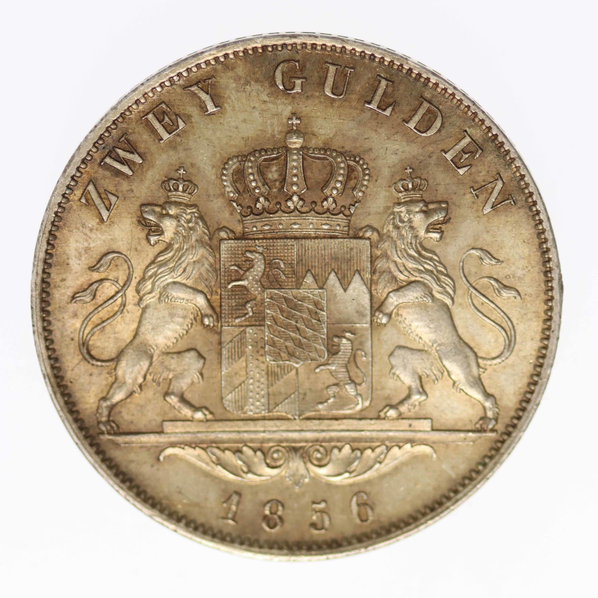 Bayern Maximilian II. Doppelgulden 1856