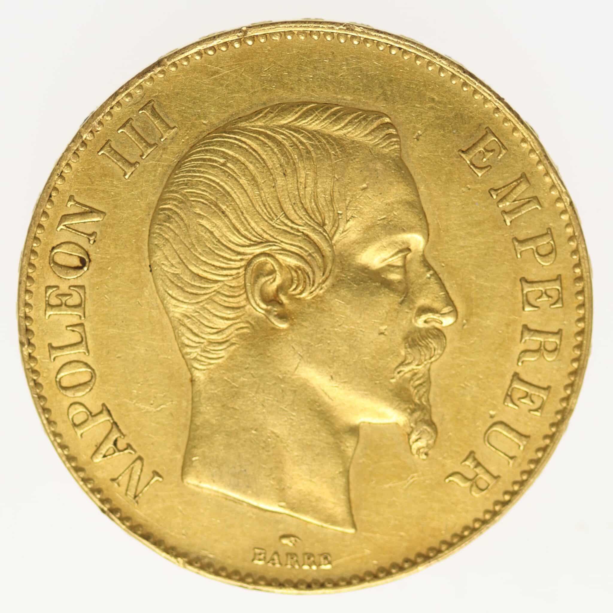 Frankreich Napoleon III. 100 Francs 1859 A