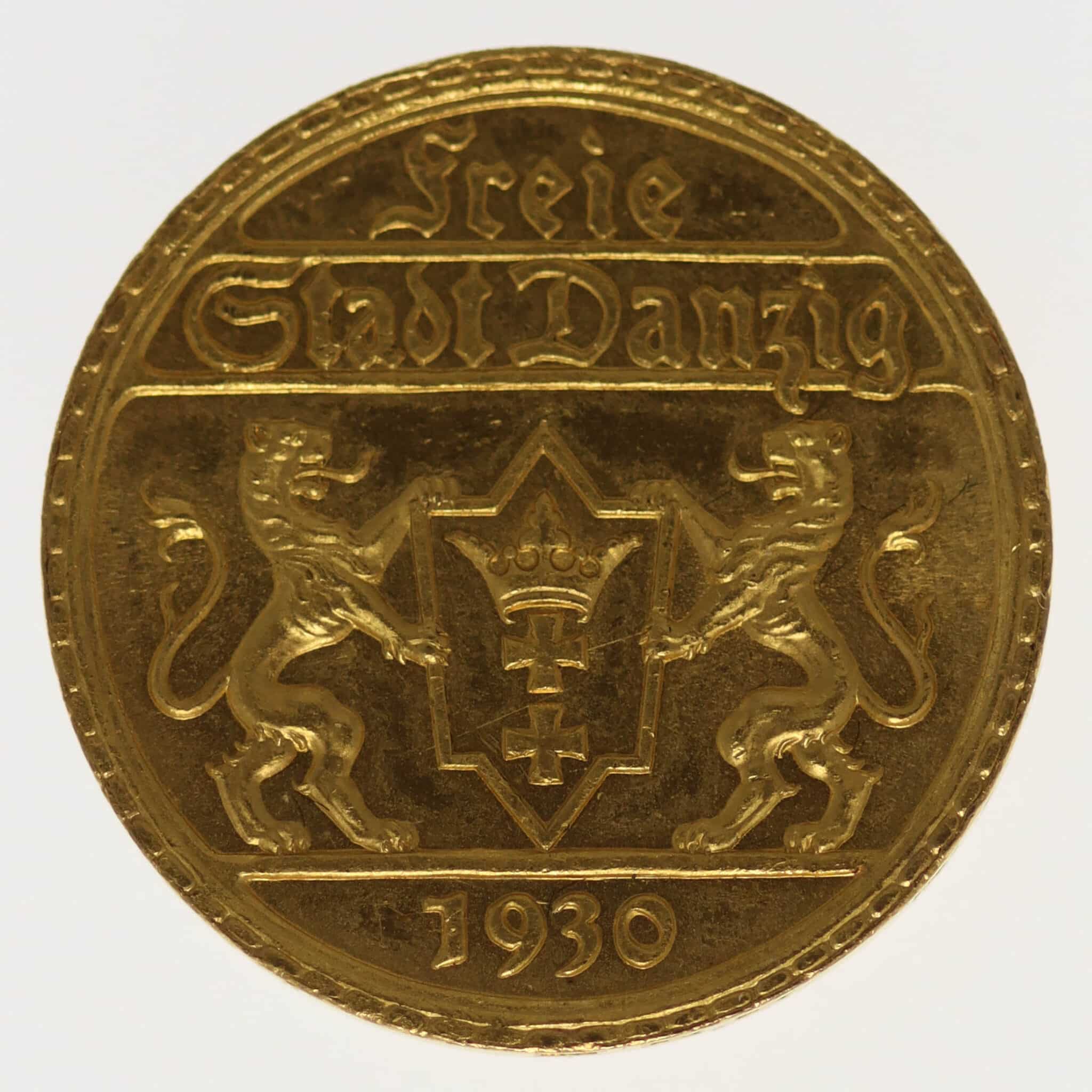 Polen Danzig Freie Stadt 25 Gulden 1930