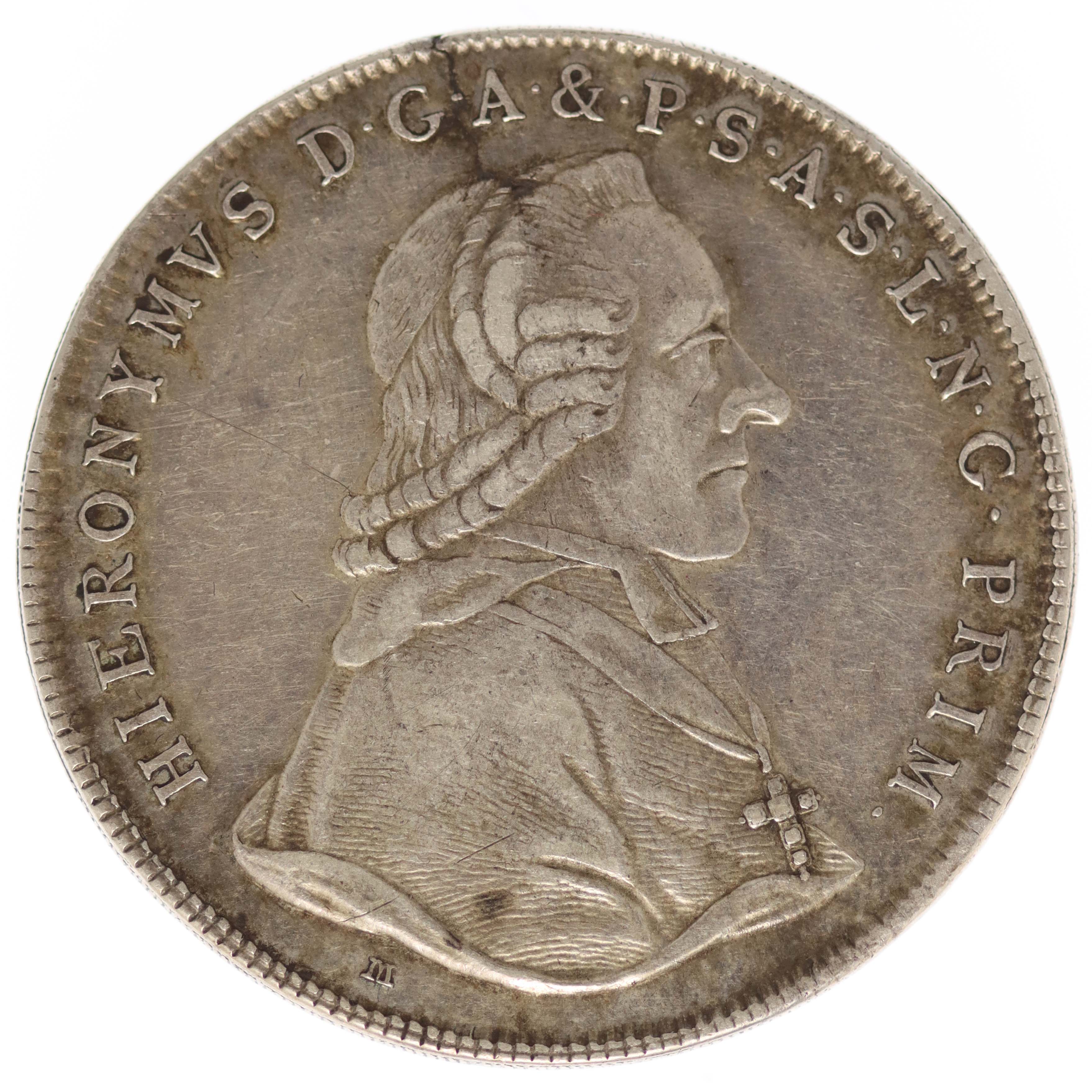 RDR Salzburg Hieronymus Graf von Colloredo Taler 1793