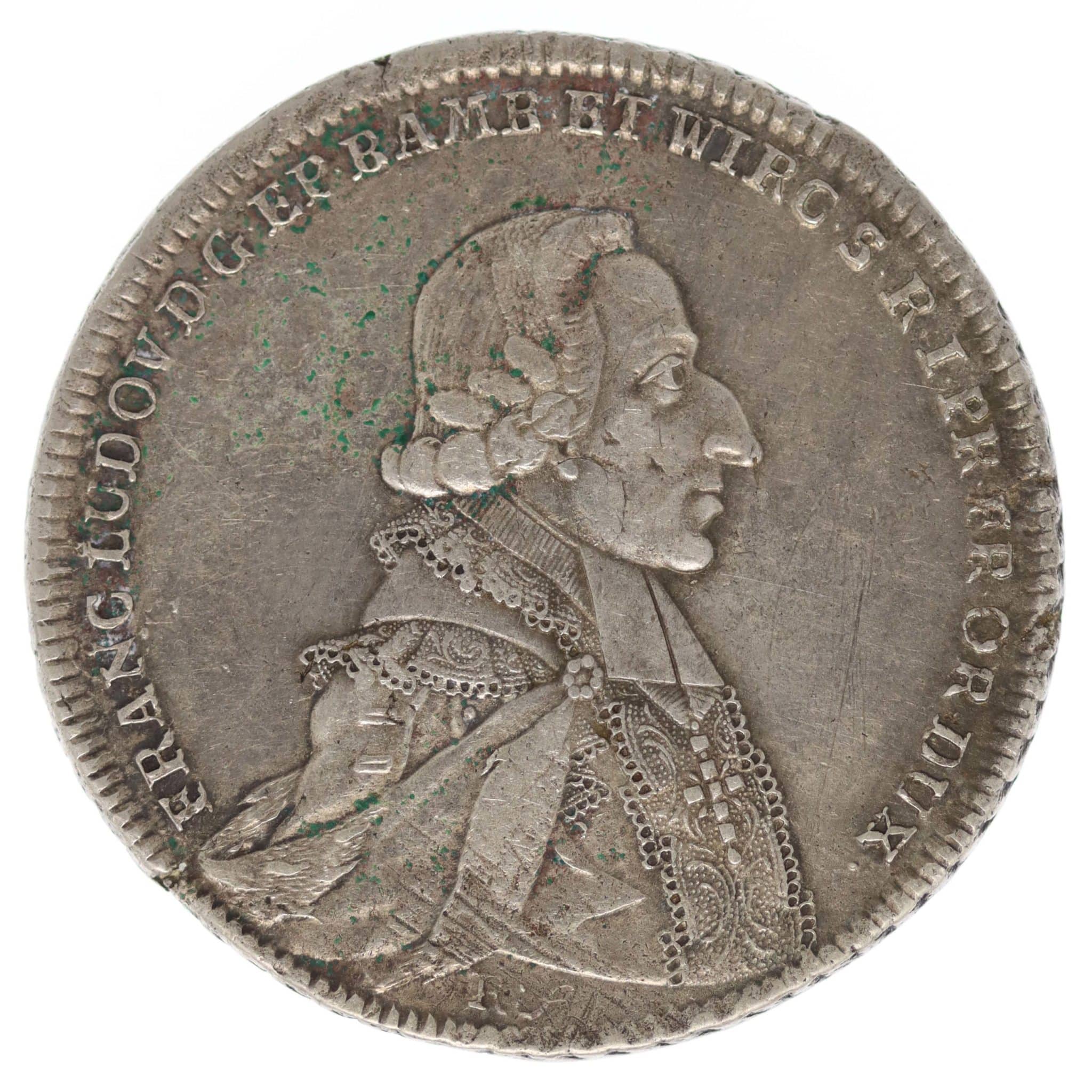 Würzburg Franz Ludwig von Erthal Konventionstaler 1785