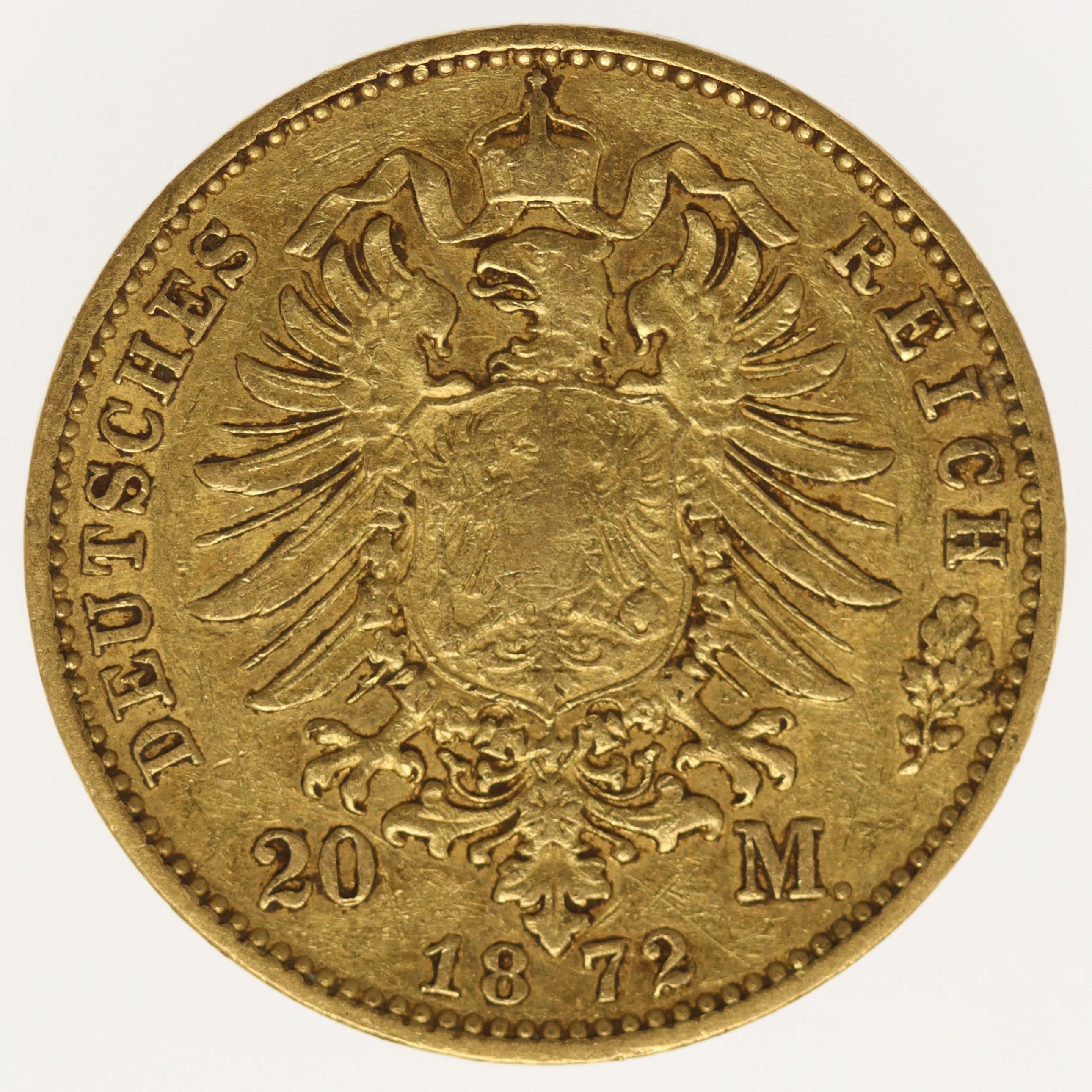 Hessen Ludwig III. 20 Mark 1872