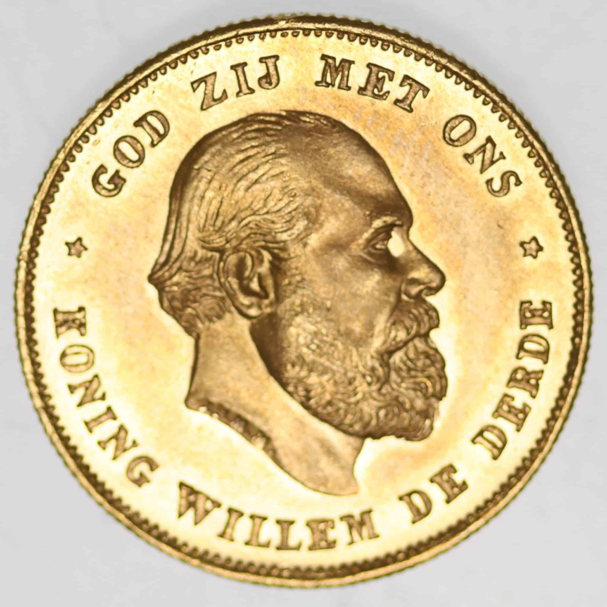 Niederlande Wilhelm III. 10 Gulden 1875