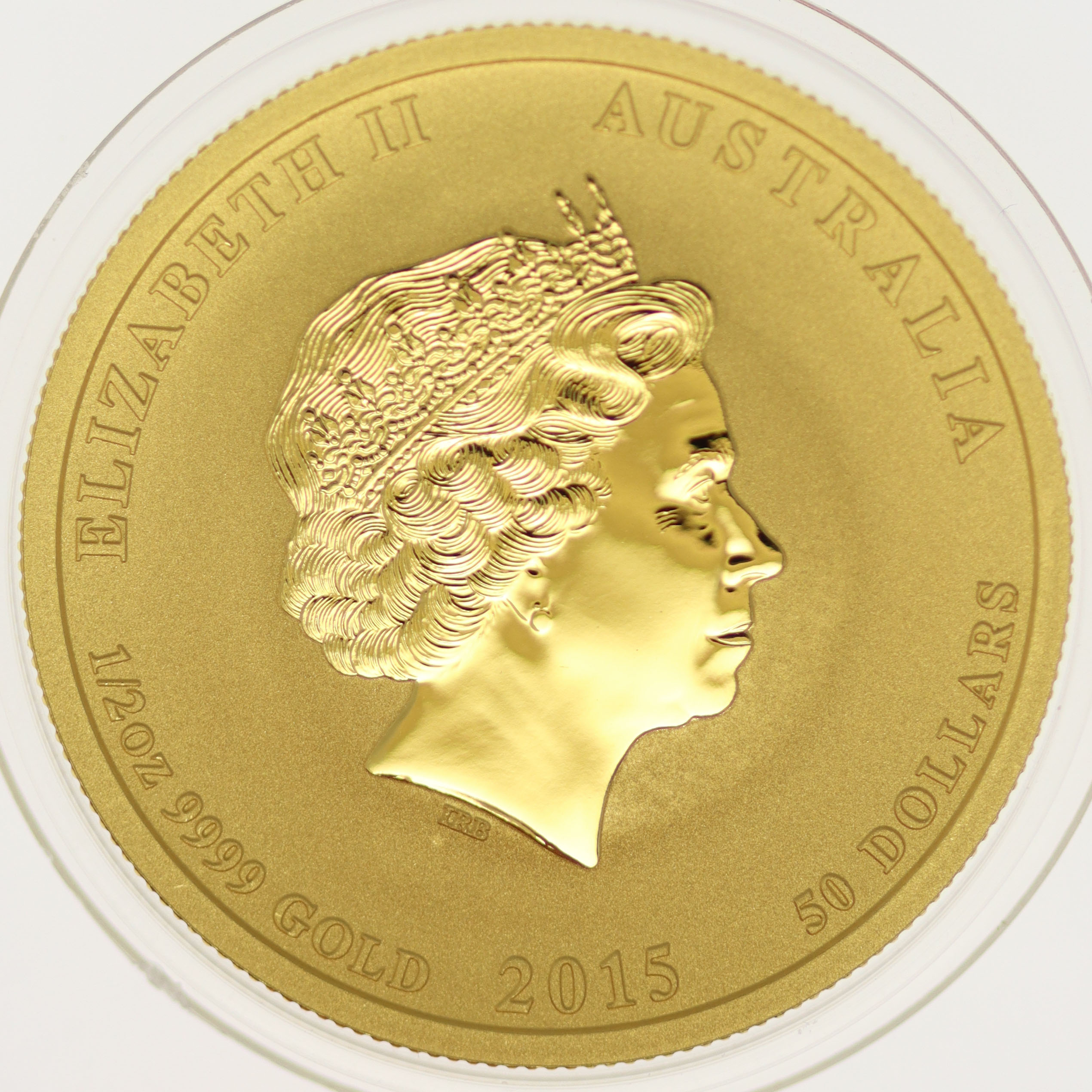 Australien Elisabeth II. 50 Dollars 2015 Lunar II Year of the Goat coloriert