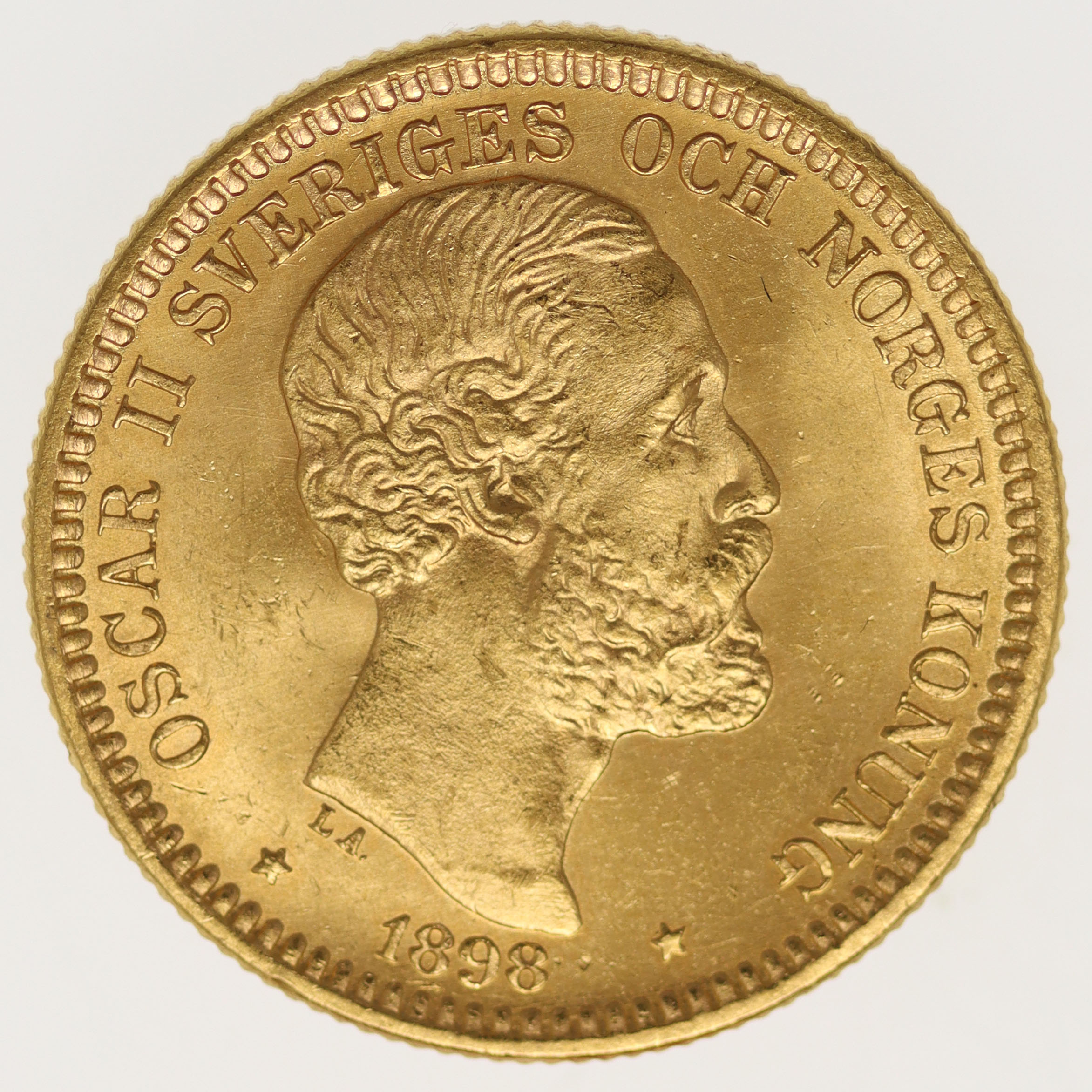 Schweden Oskar II. 20 Kronen 1889 E.B.