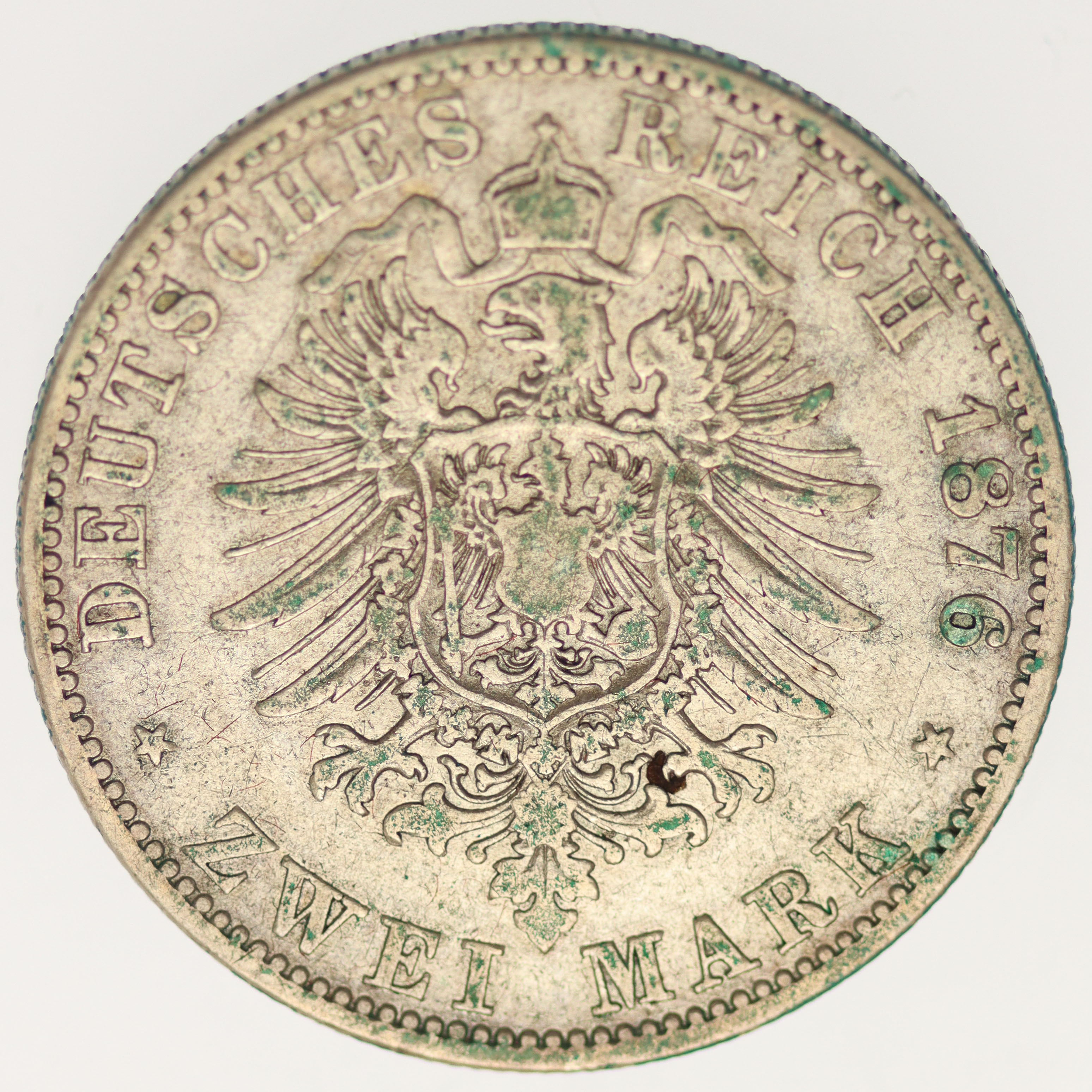 Mecklenburg Schwerin Friedrich Franz II. 2 Mark 1876