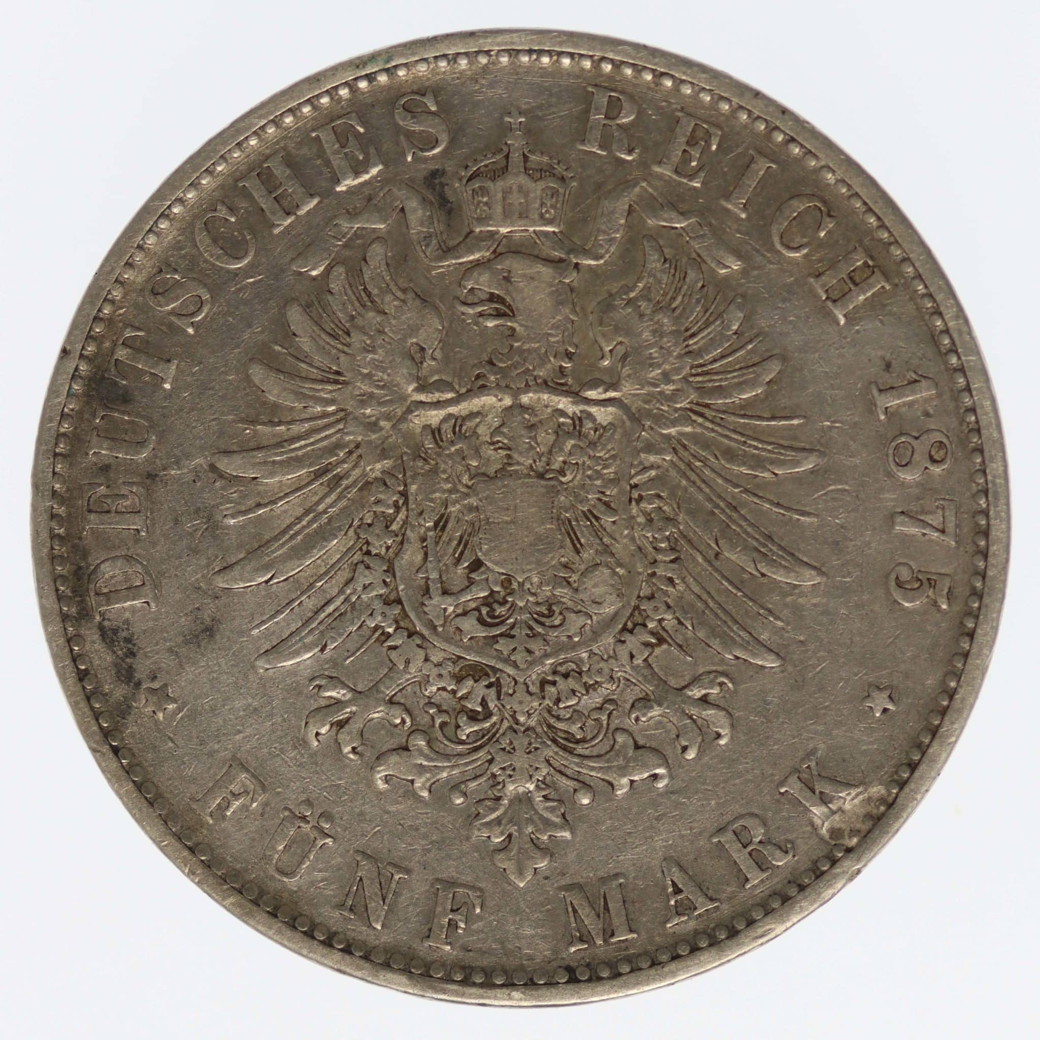 Bayern Ludwig II. 5 Mark 1875 D