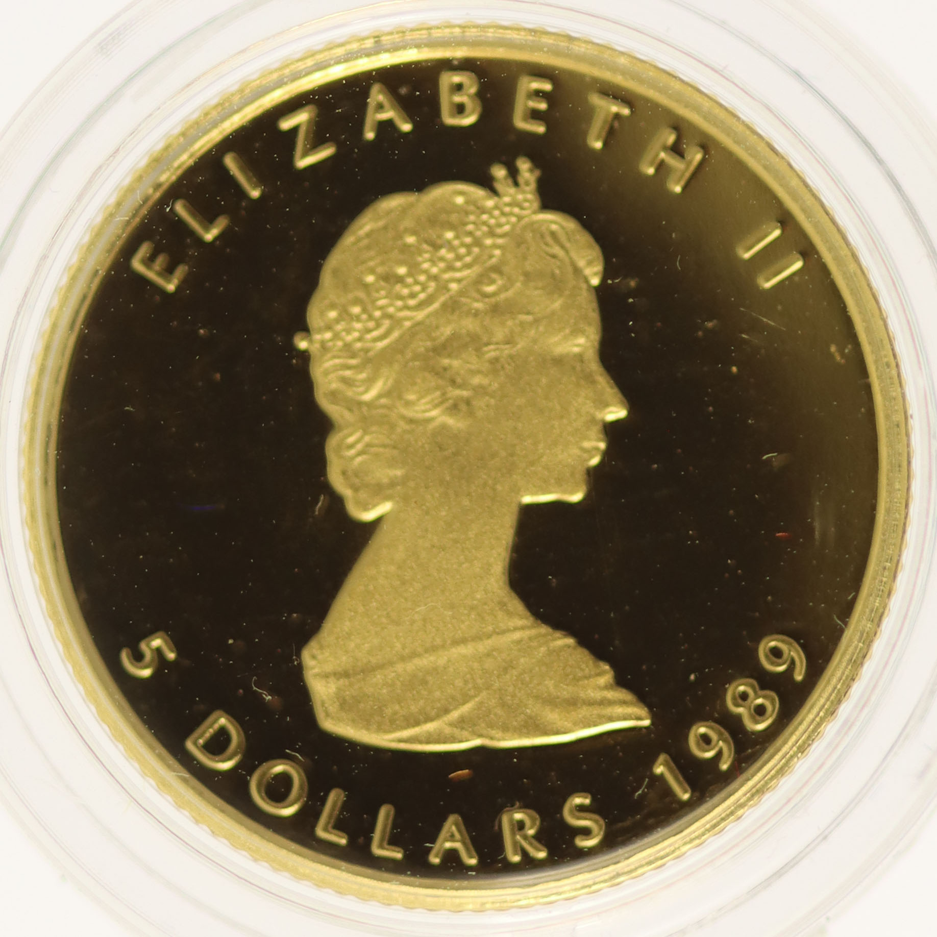 Großbritannien Elisabeth 5 Dollars 1989 Maple Leaf