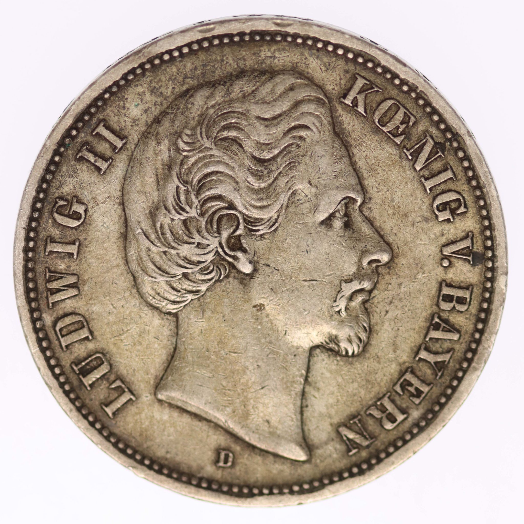 Bayern Ludwig II. 5 Mark 1874
