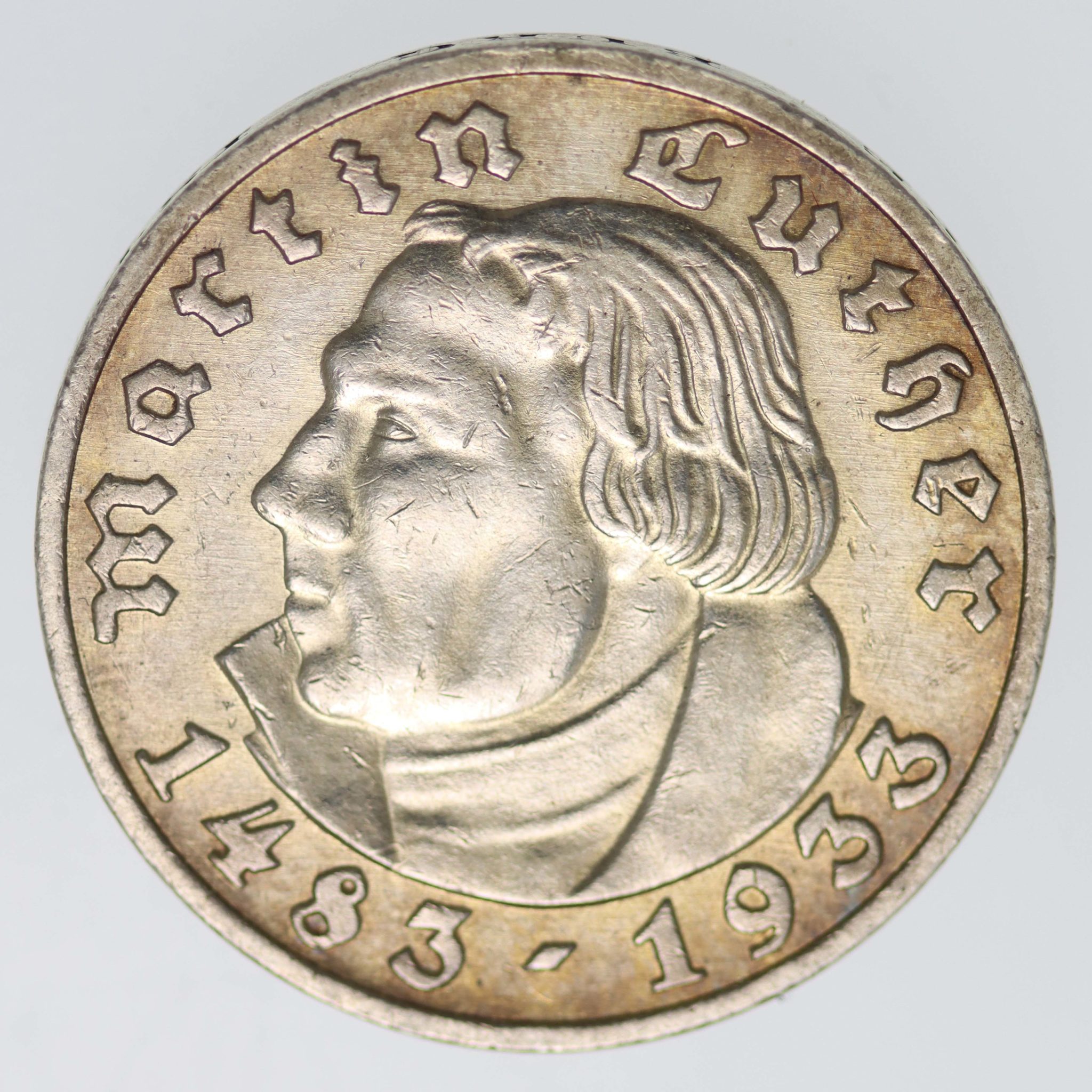 Drittes Reich 5 Reichsmark 1933 A Luther