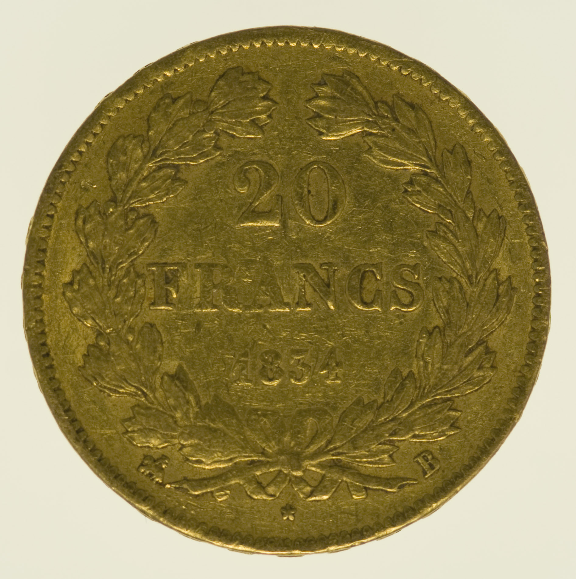 Frankreich Louis Philippe I. 20 Francs 1834 B