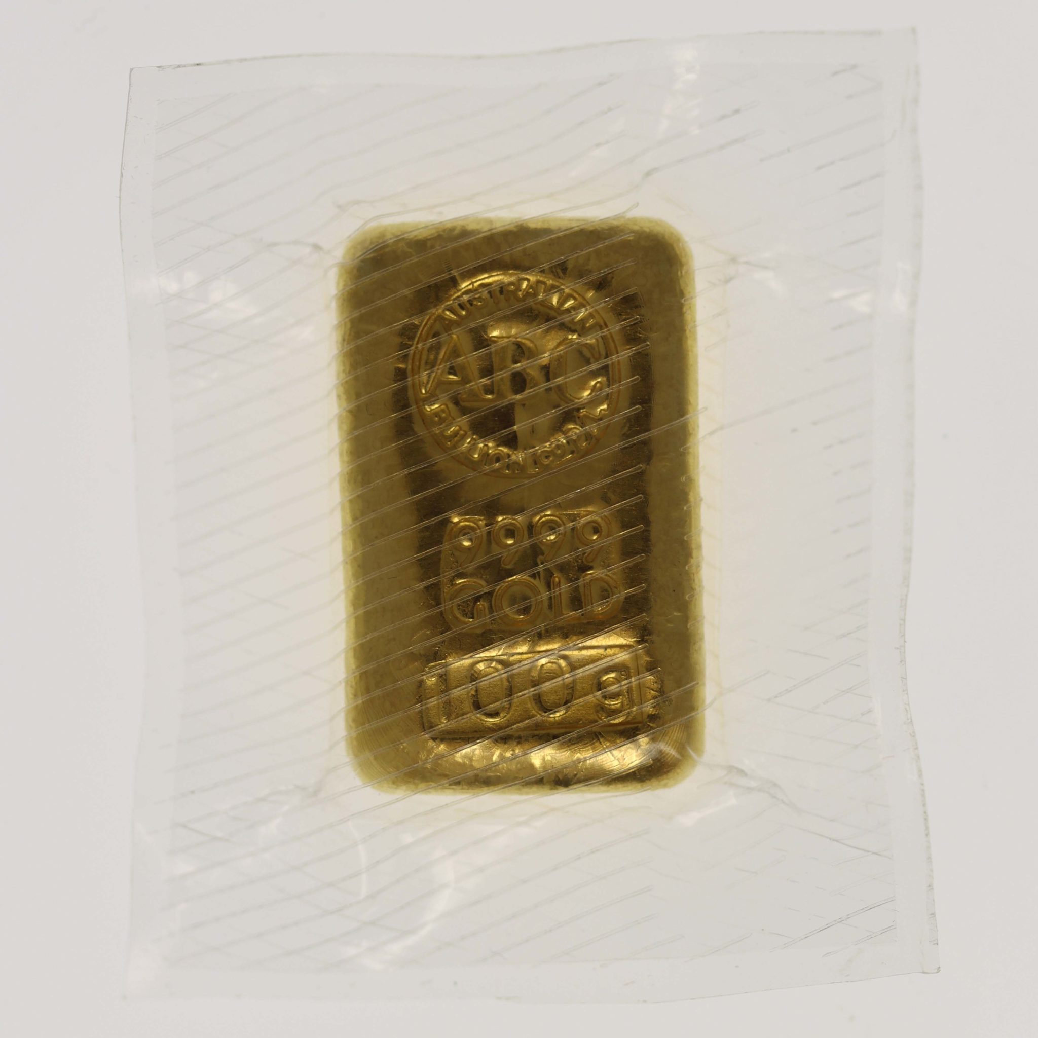 Goldbarren 100 Gramm Australien ABC