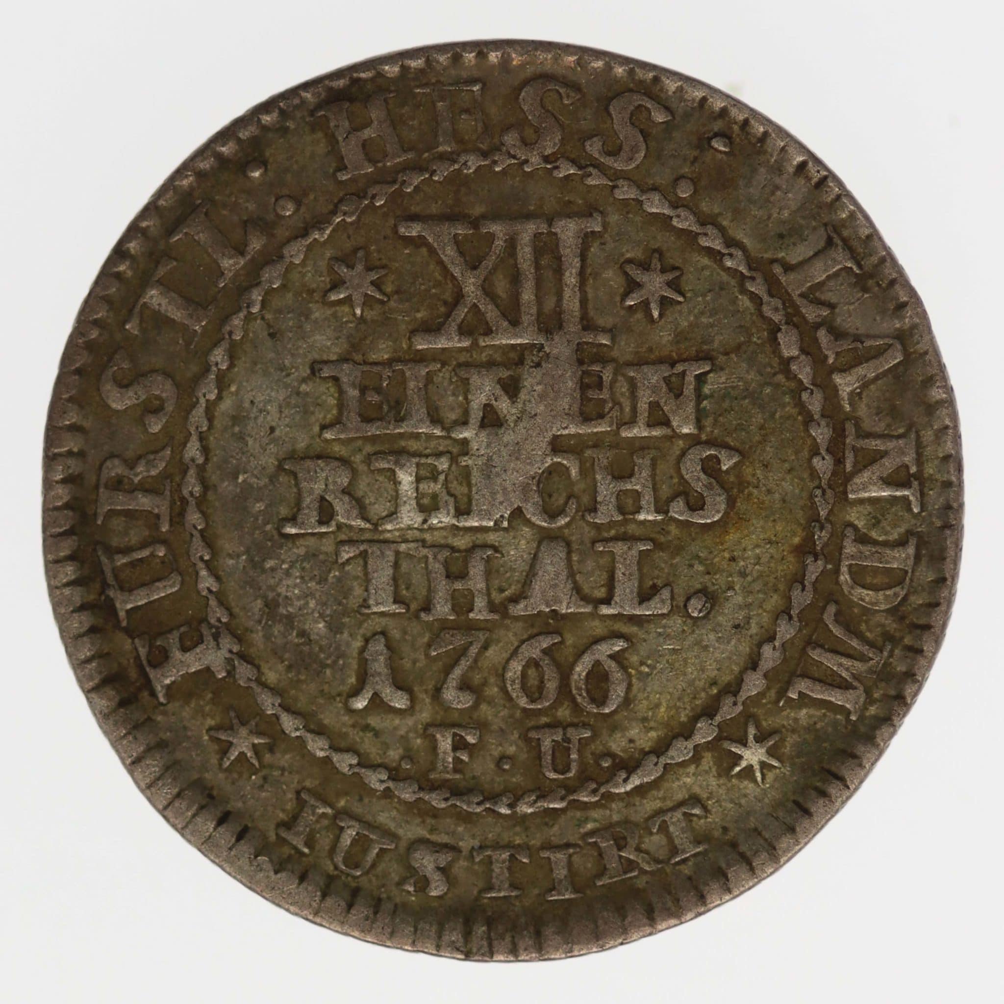Hessen Kassel Friedrich II. 1/12 Taler 1766