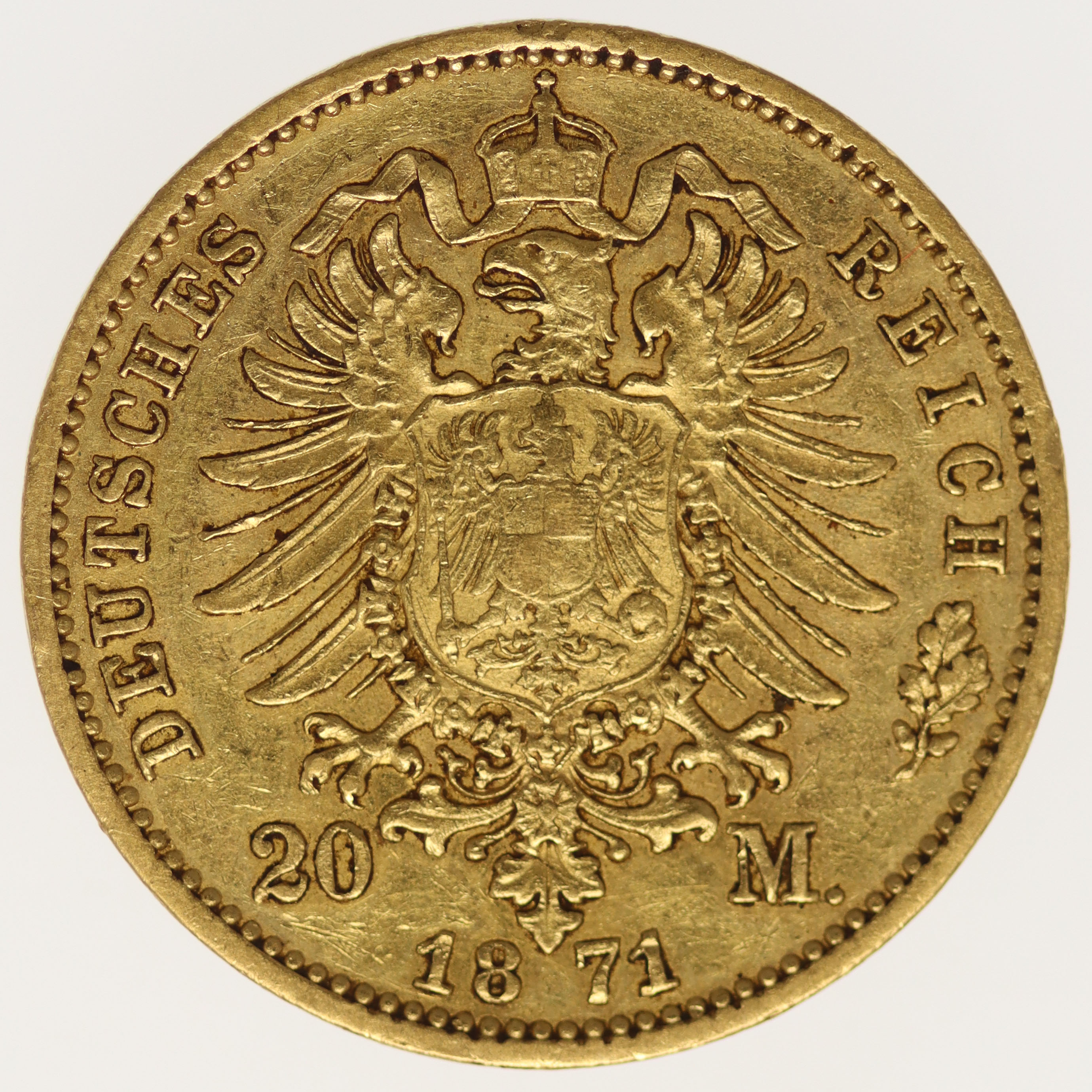 Preussen Wilhelm I. 20 Mark 1871