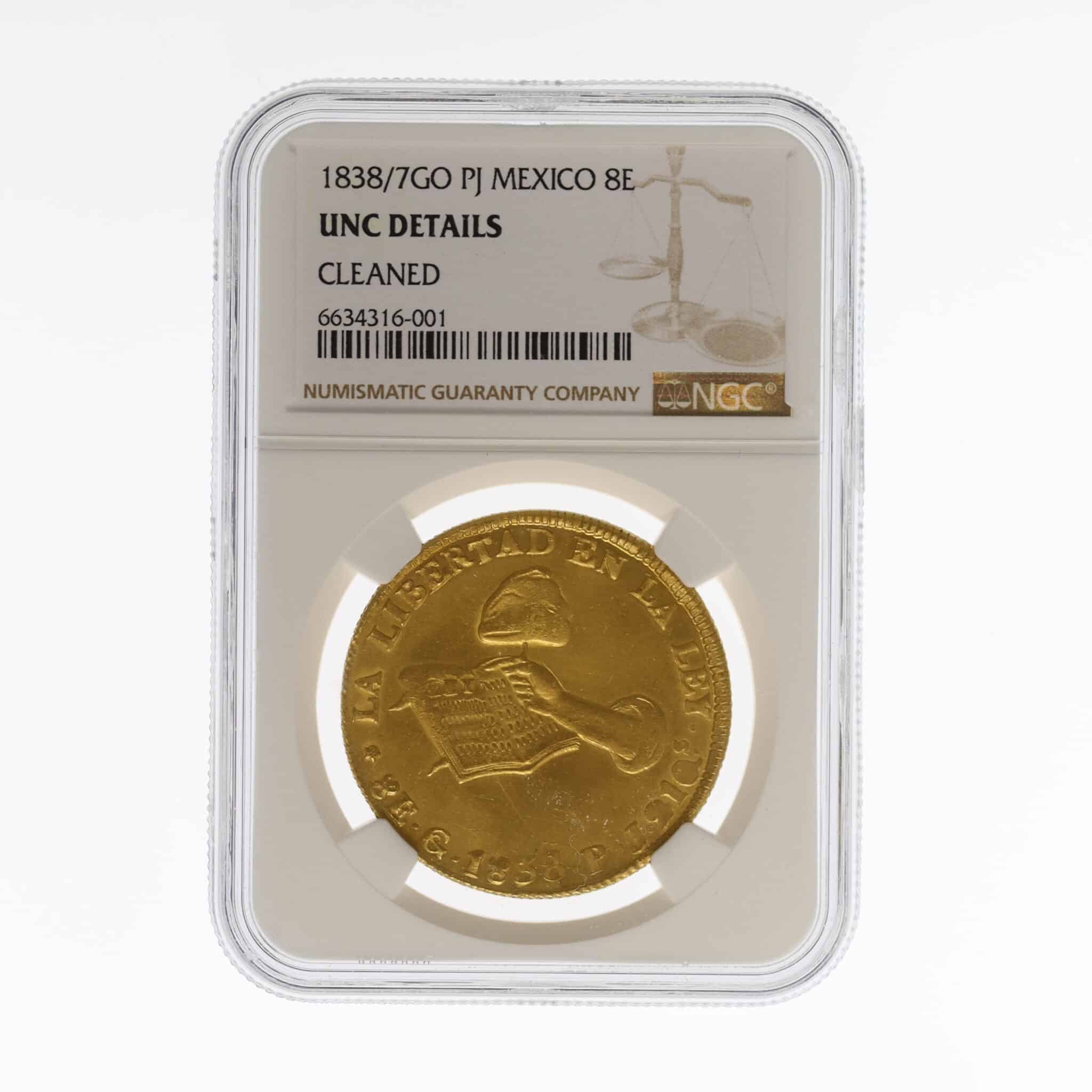 Mexiko Republik 8 Escudos 1838