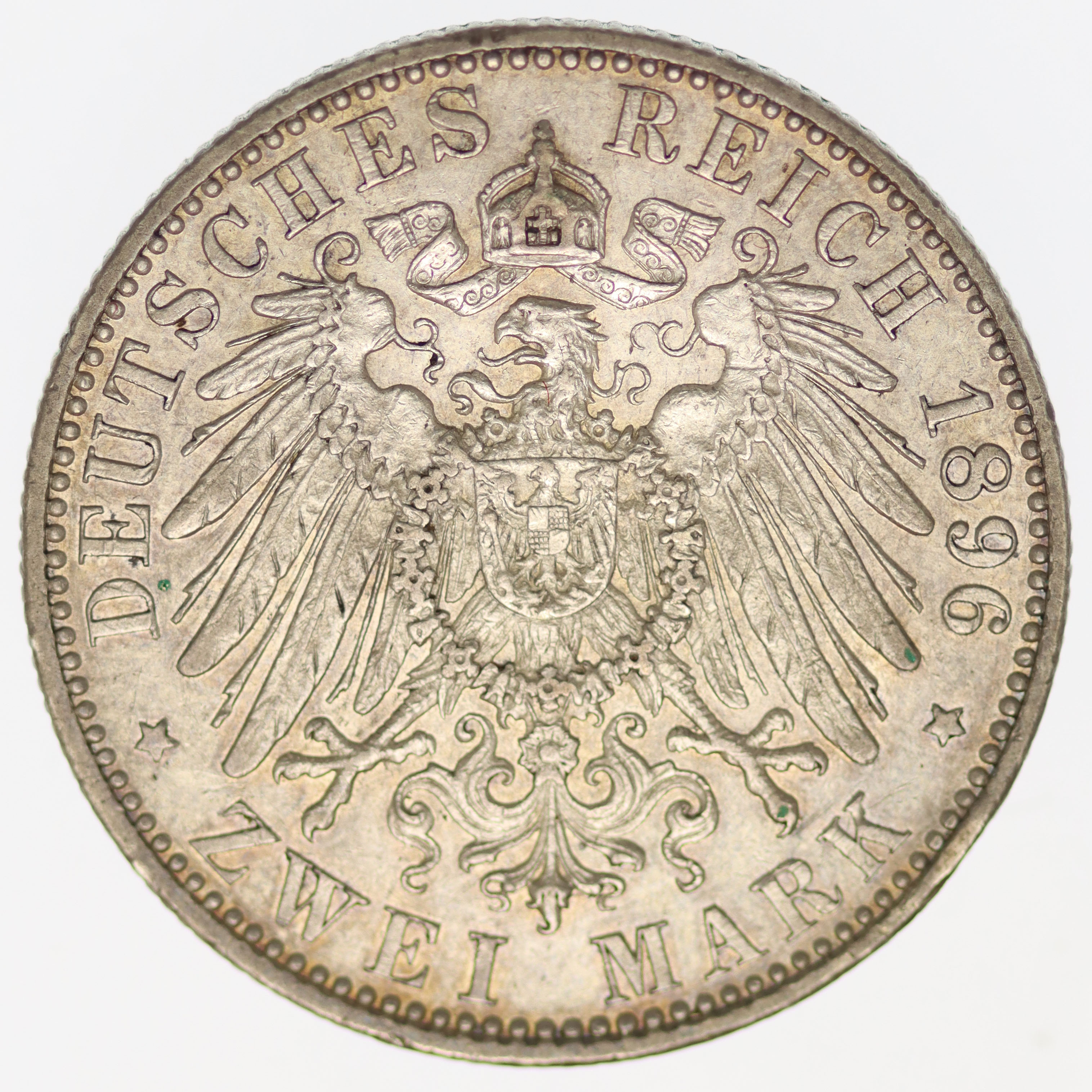 Schwarzburg Sondershausen Karl Günther 2 Mark 1896