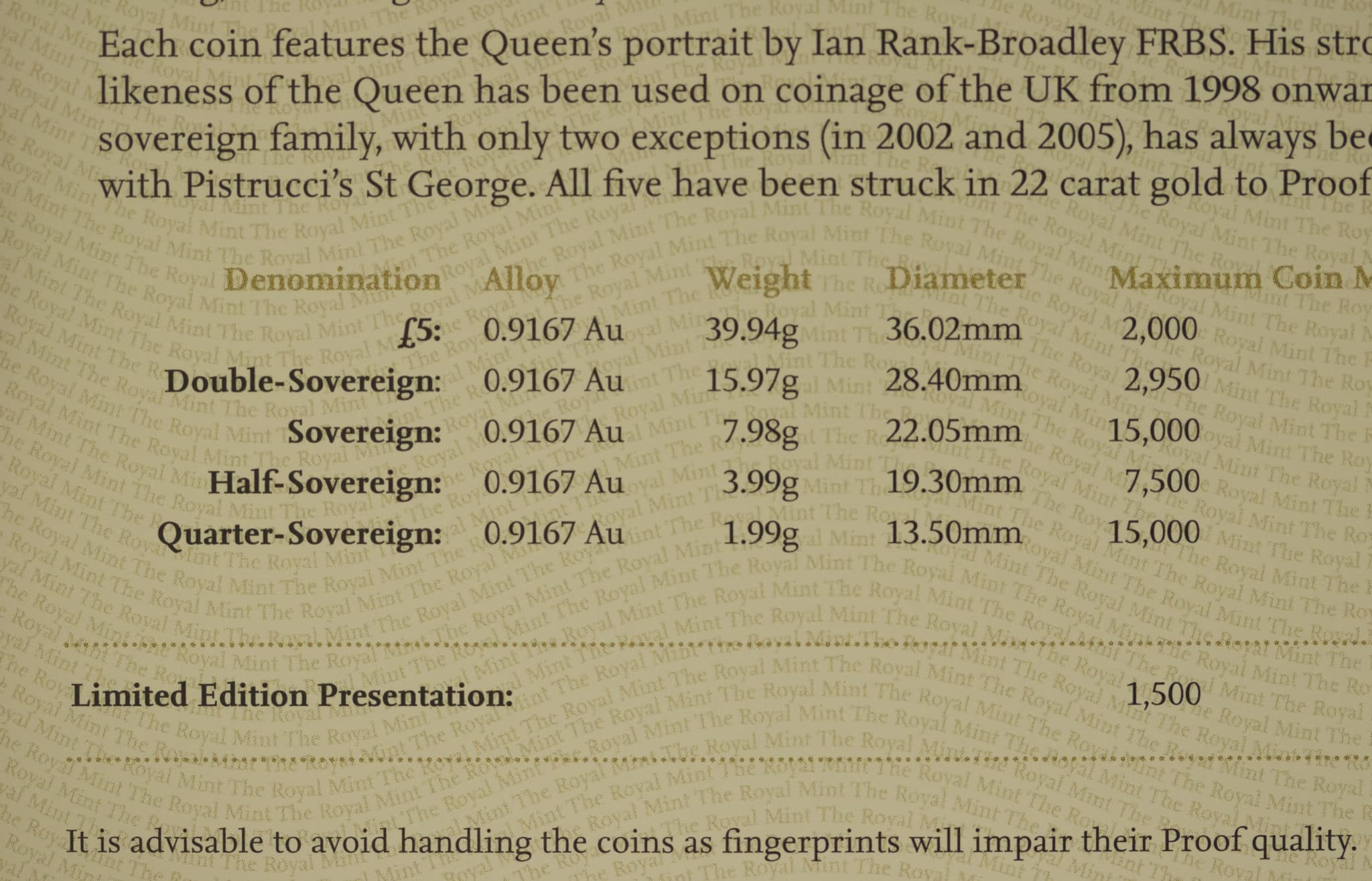 Großbritannien Elisabeth II. Proof Sovereign Five-Coin Set 2011