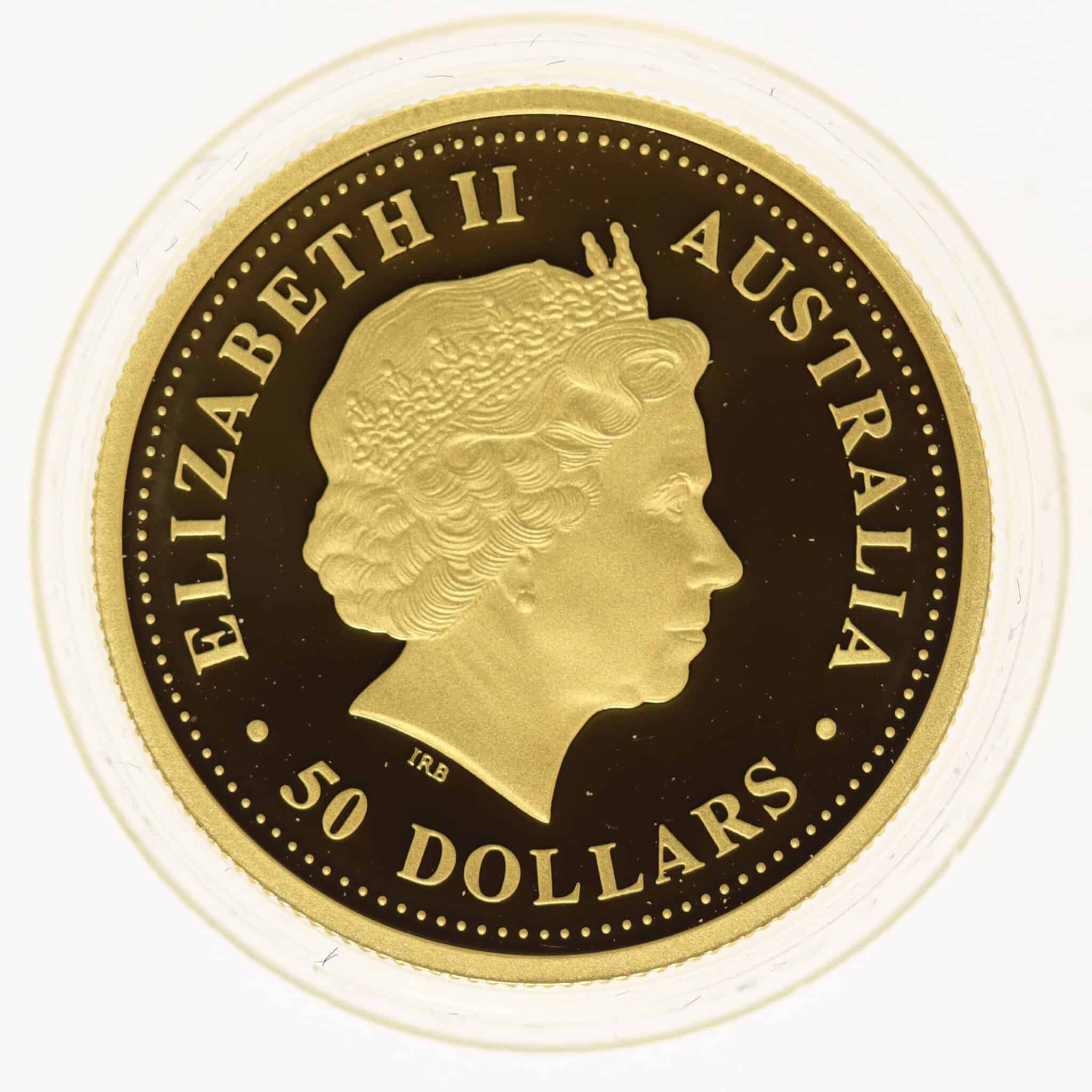 Australien Elisabeth II. 50 Dollars 2006 Discover Kangaroo 1/2 OZ