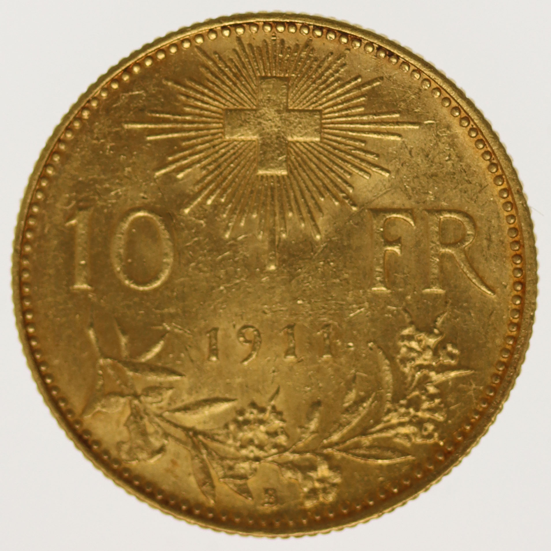 Schweiz 10 Franken 1911 B Vreneli