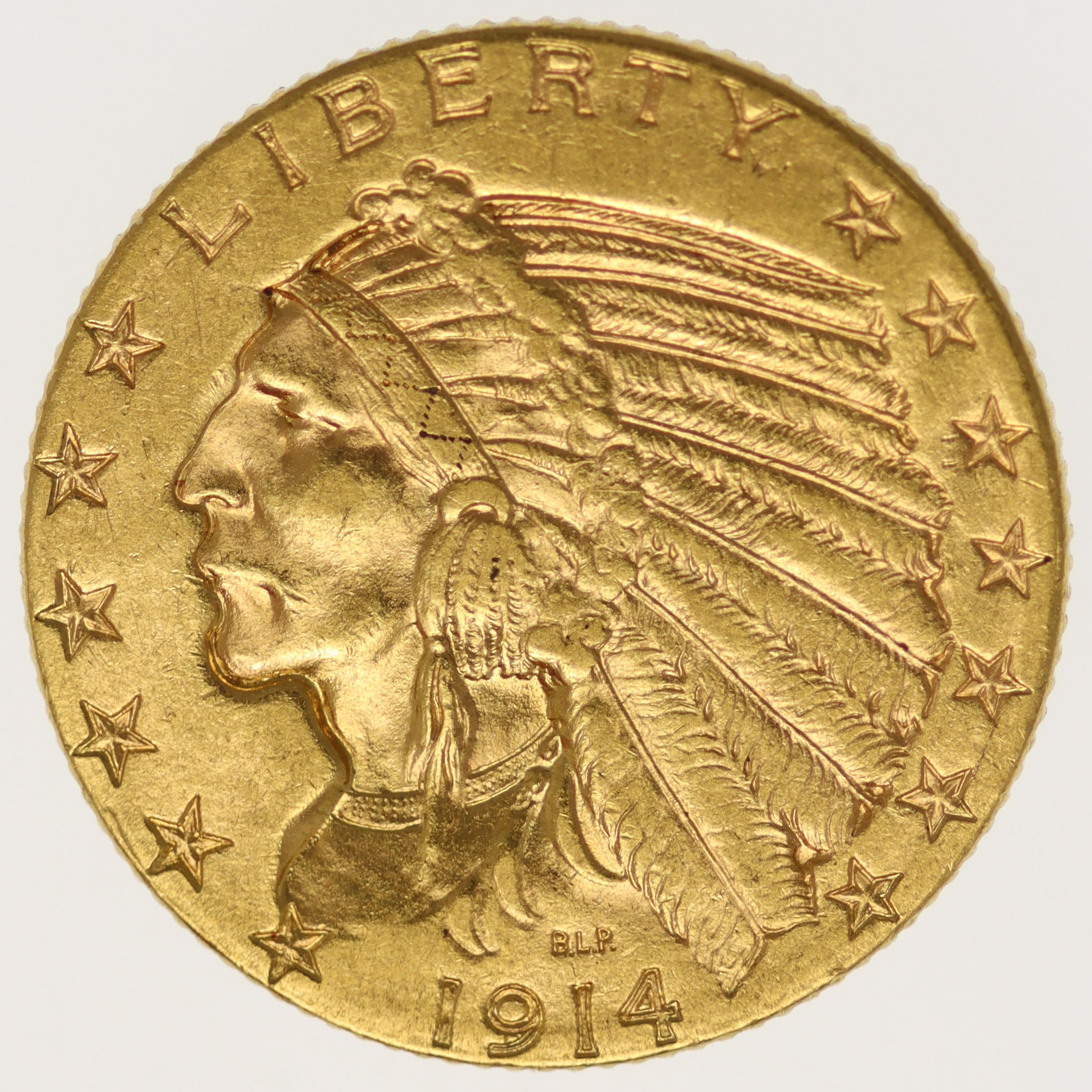 USA 5 Dollars 1914 S Indianer