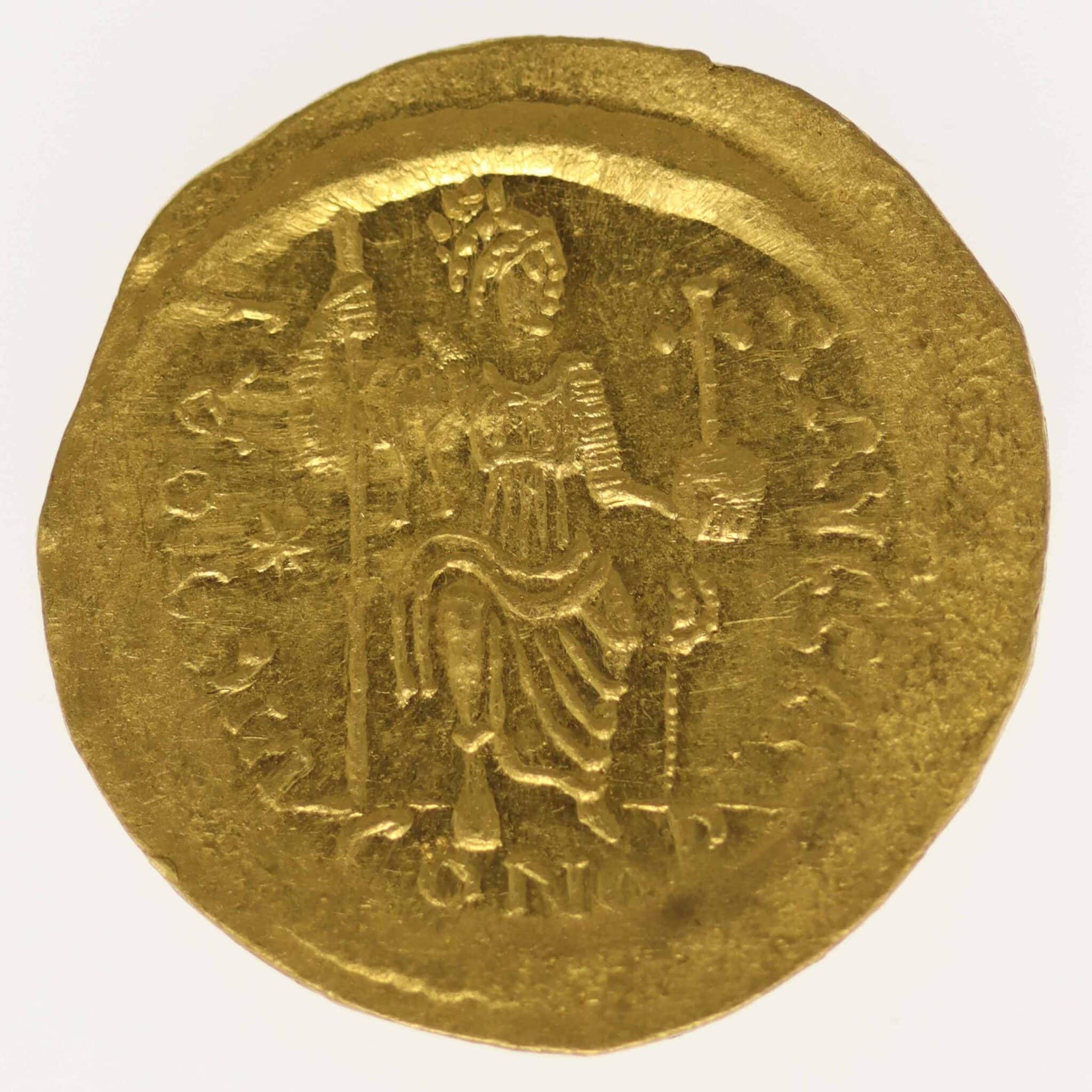 Byzanz Iustinus II. AV-Solidus