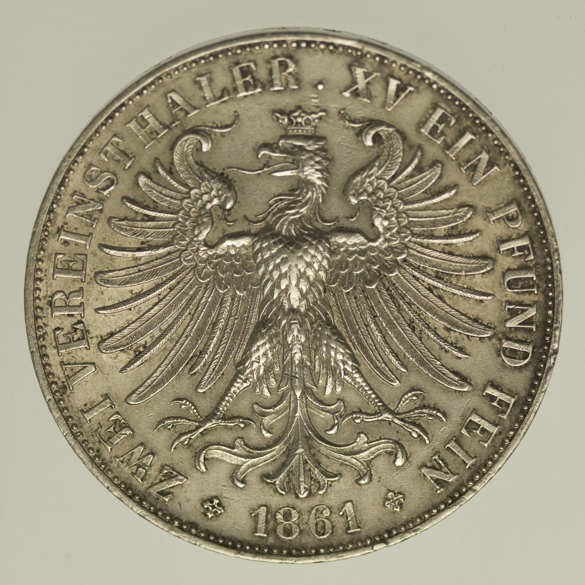 Frankfurt Stadt Doppelter Vereinstaler 1861