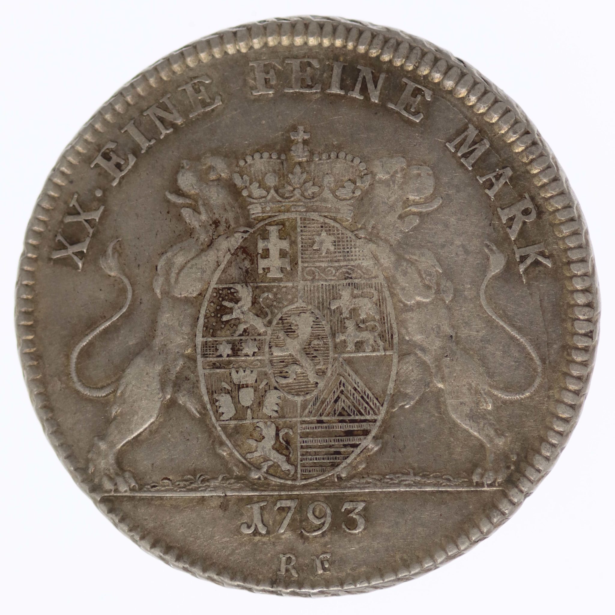 Hessen Darmstadt Ludwig X. 1/2 Taler 1793