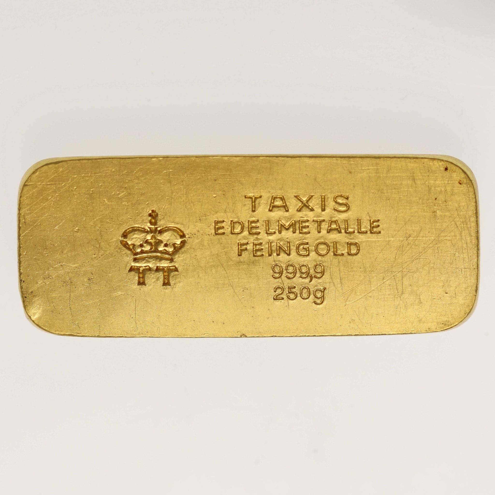 Goldbarren 250 Gramm Thurn und Taxis