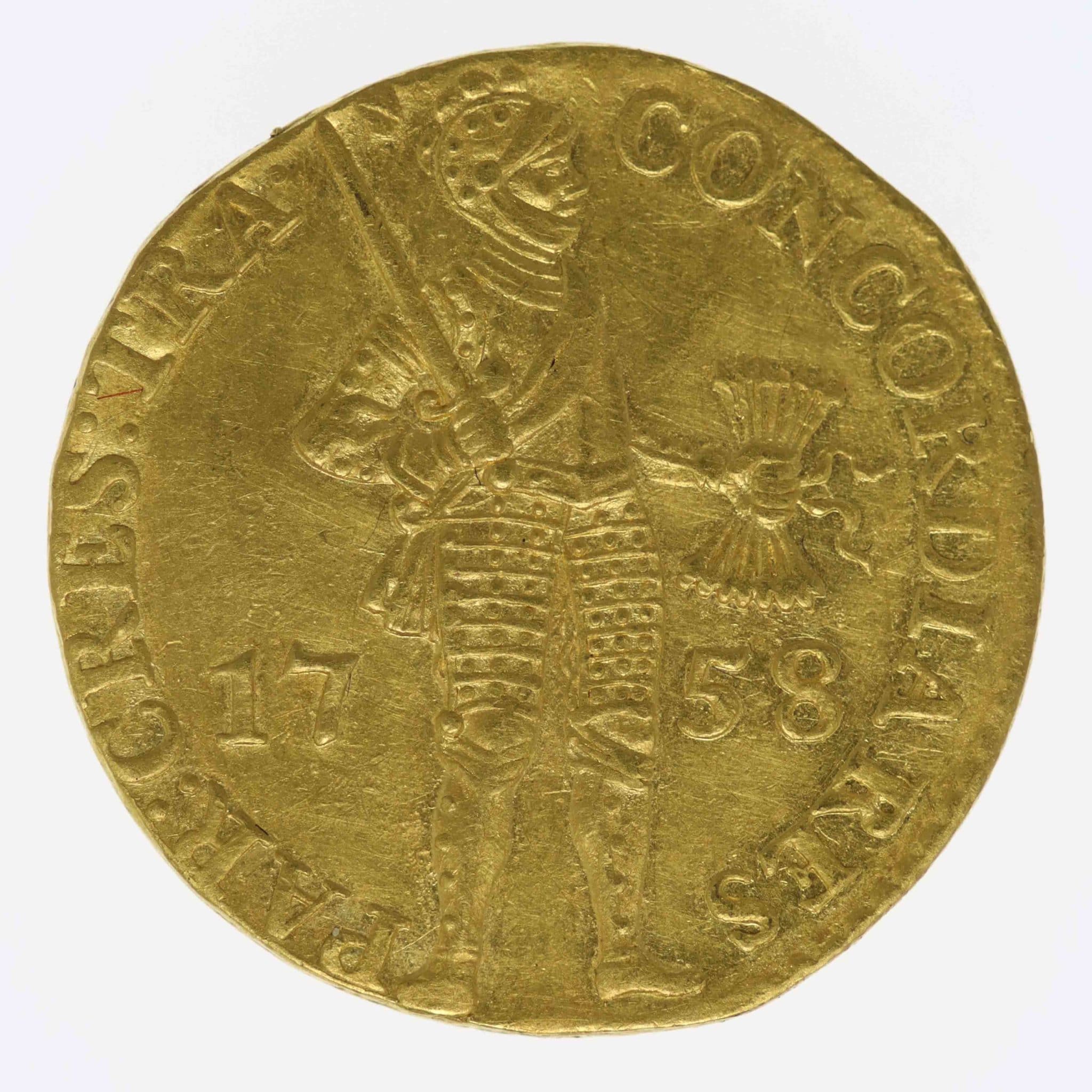 Niederlande Provinz Utrecht  Dukat 1758
